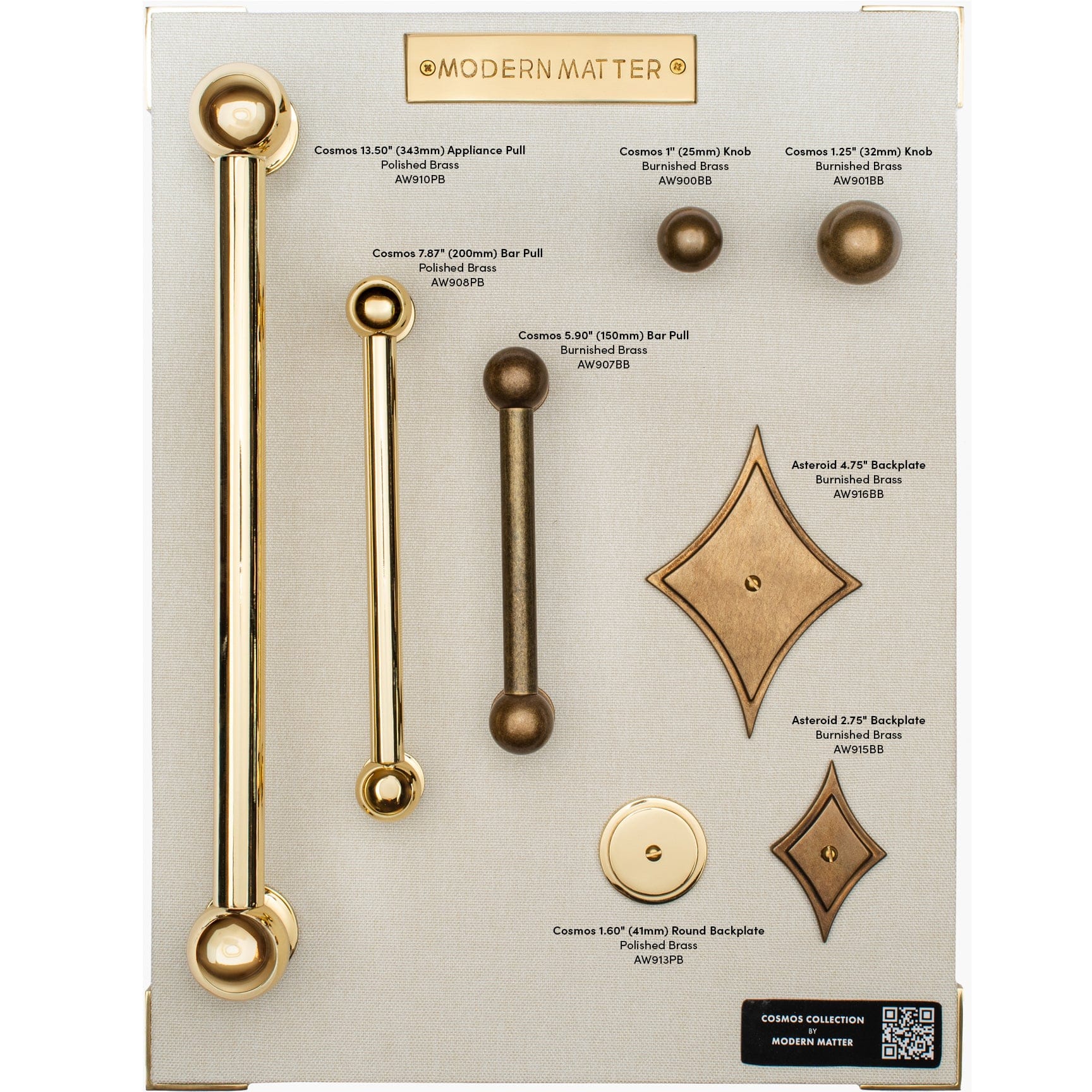 Modern Matter 9 - Sample Board - Cosmos Collection