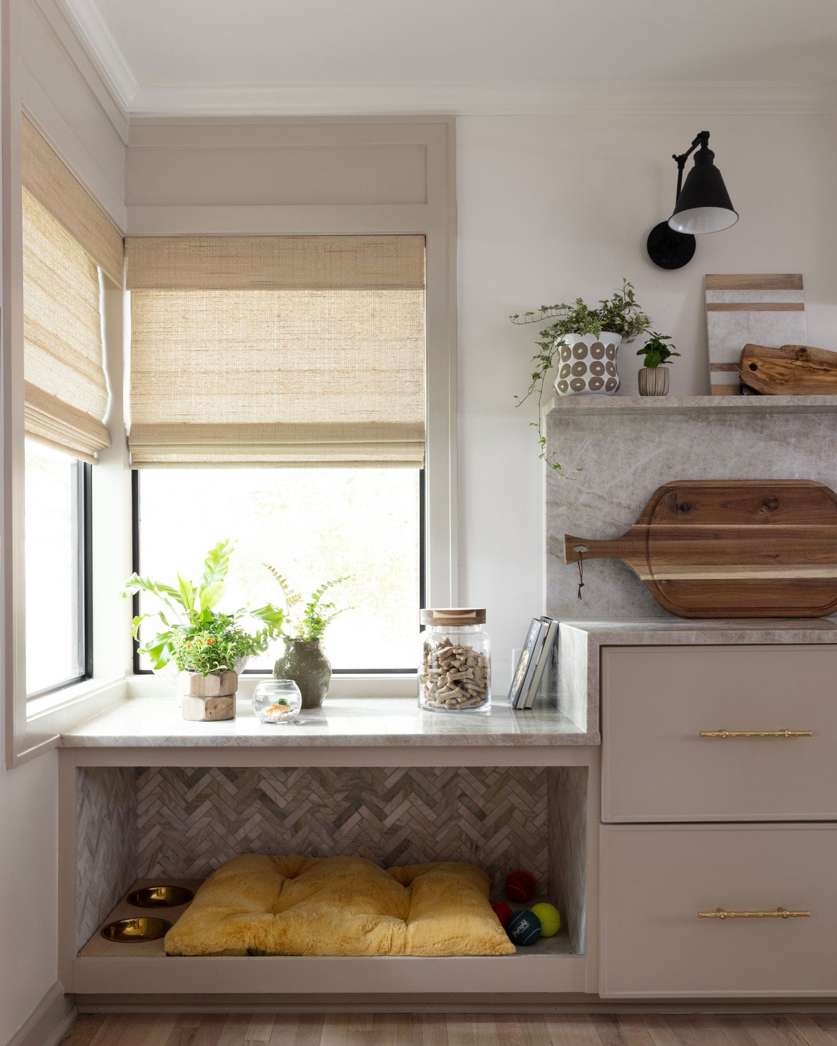 Q: Why did you select the Bamboo Pull, Alexandria Knobs, and Washington Drop Pull?