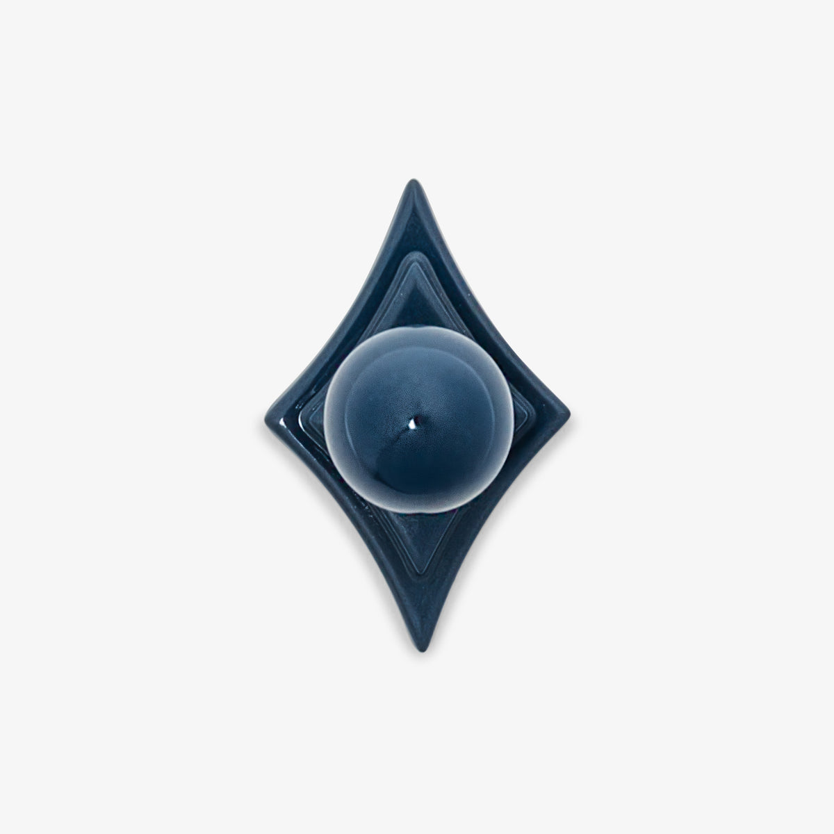 Cosmos 1" Knob w/ Asteroid 2.75" Backplate - Powder Coat