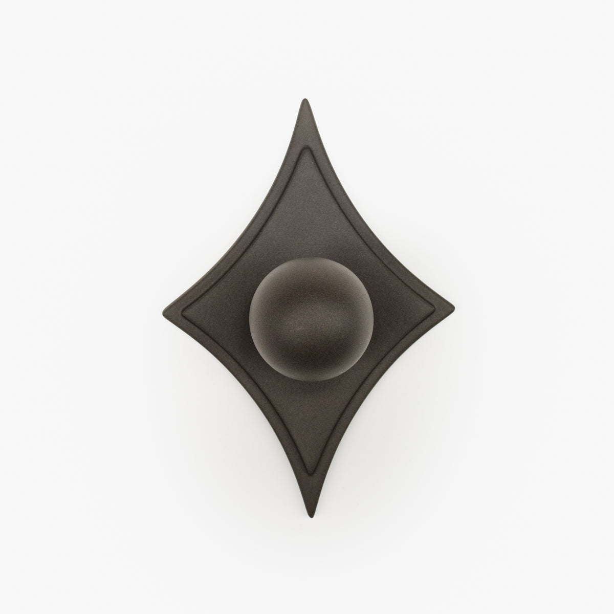 Cosmos 1.25" Knob w/ Asteroid 4.75" Backplate - Powder Coat