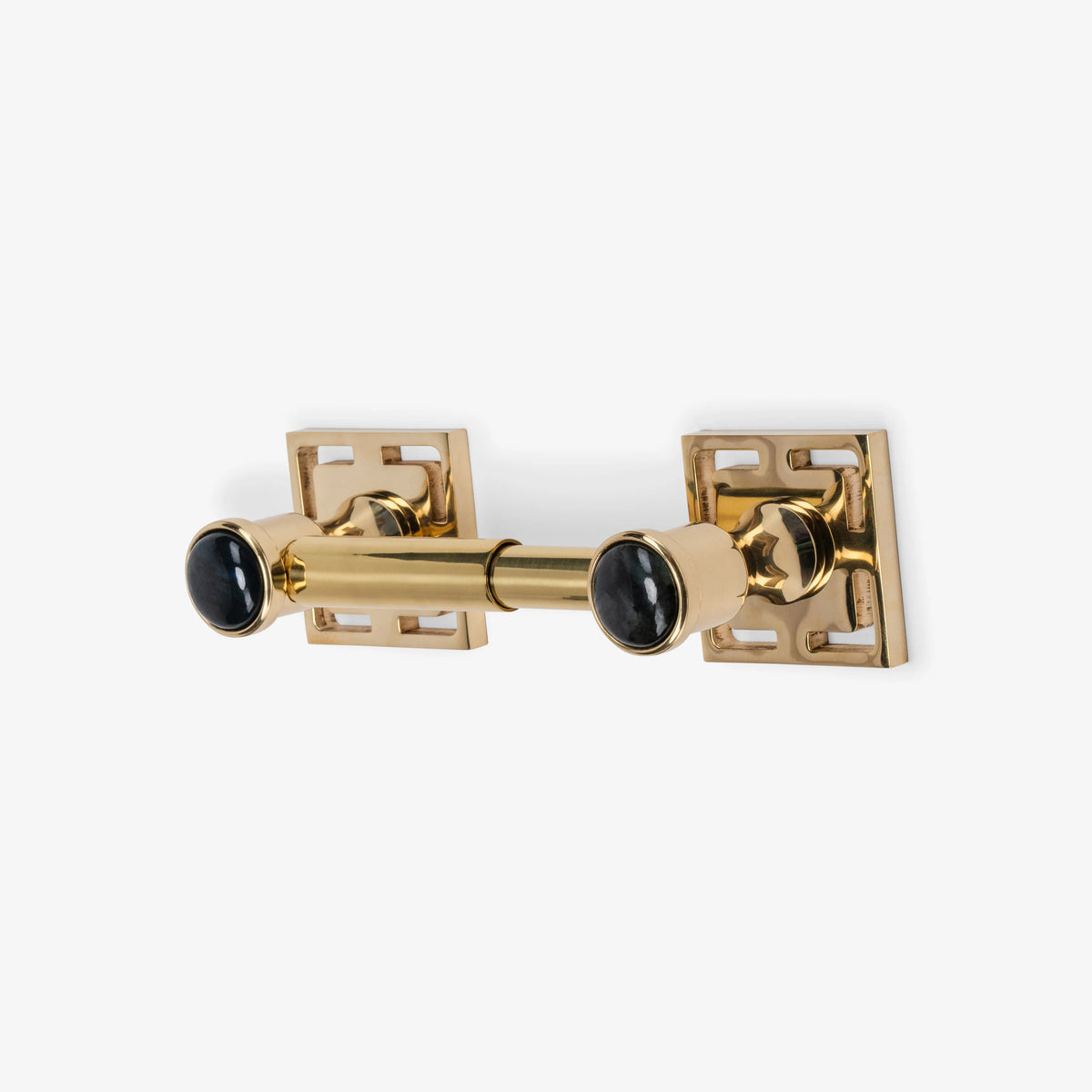 Benson Custom Brass Spring Bar Toilet Paper Holder - Polished Brass