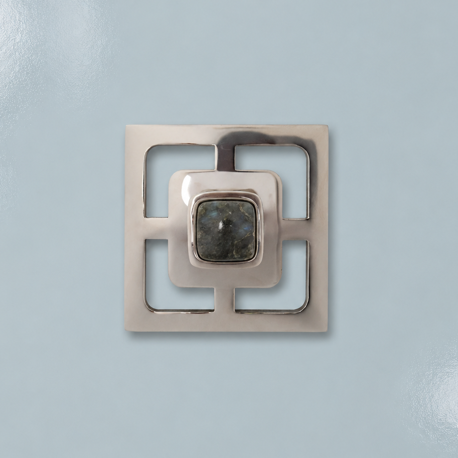 Benson 1.25" Custom Knob w/ Benson 3.40" Backplate - Polished Nickel
