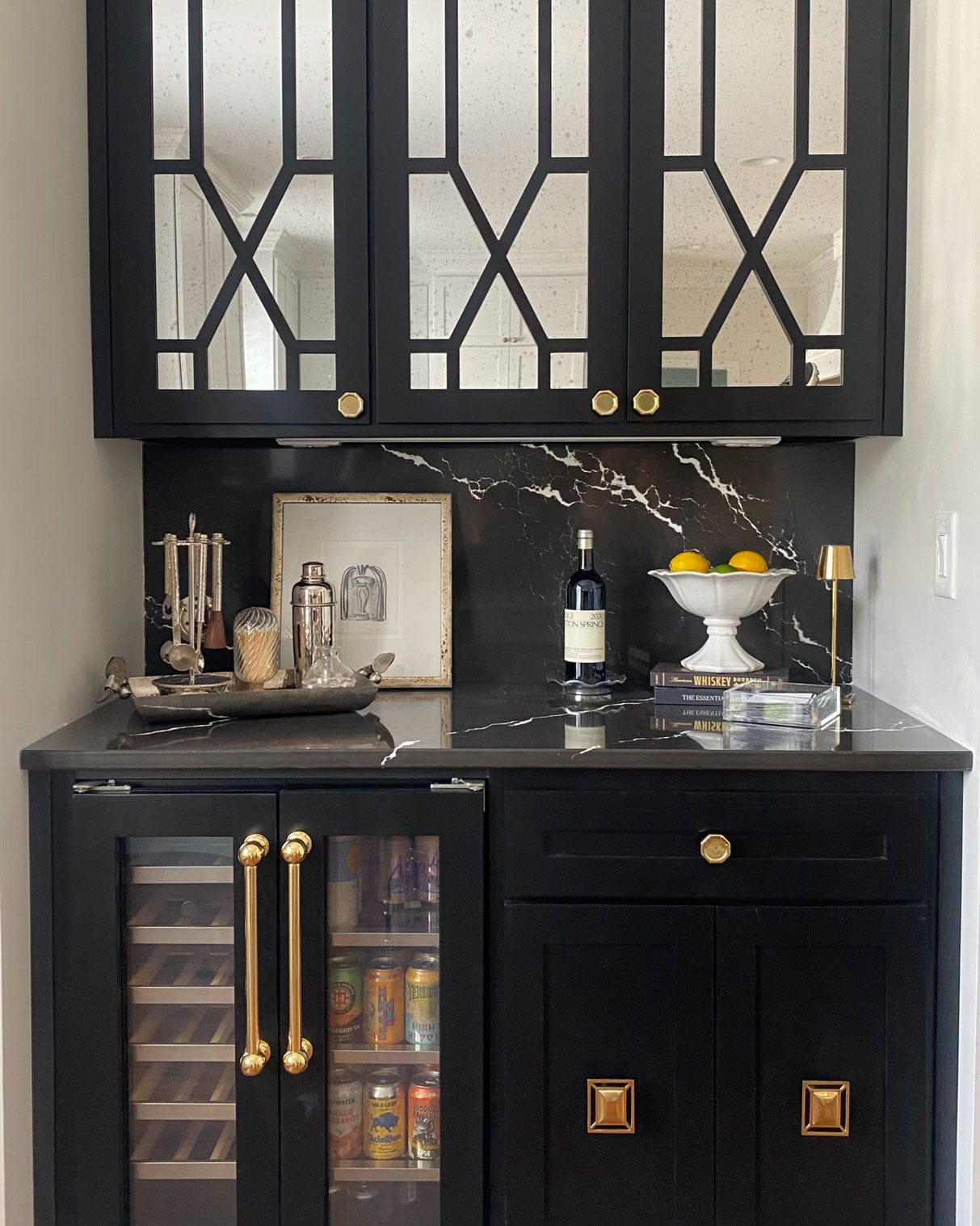 Interior by Brittany Johnston with our Cosmos Pull , Downing Solid Brass Knob , and Bamboo Solid Brass Knob