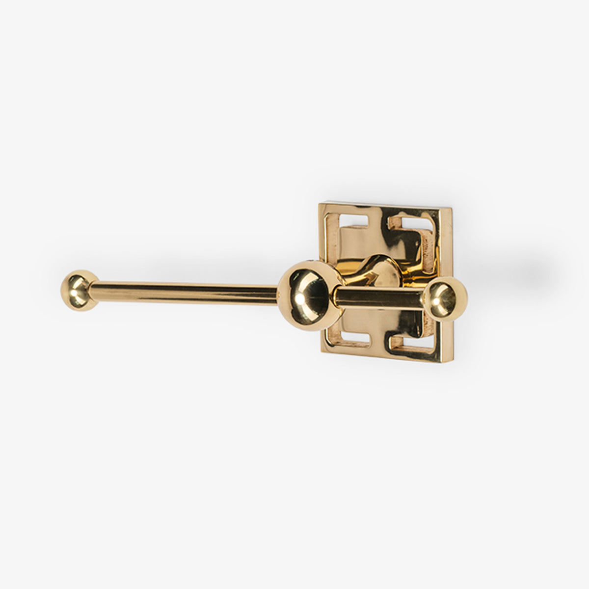 Benson Brass Single Bar Toilet Paper Holder - Polished Brass