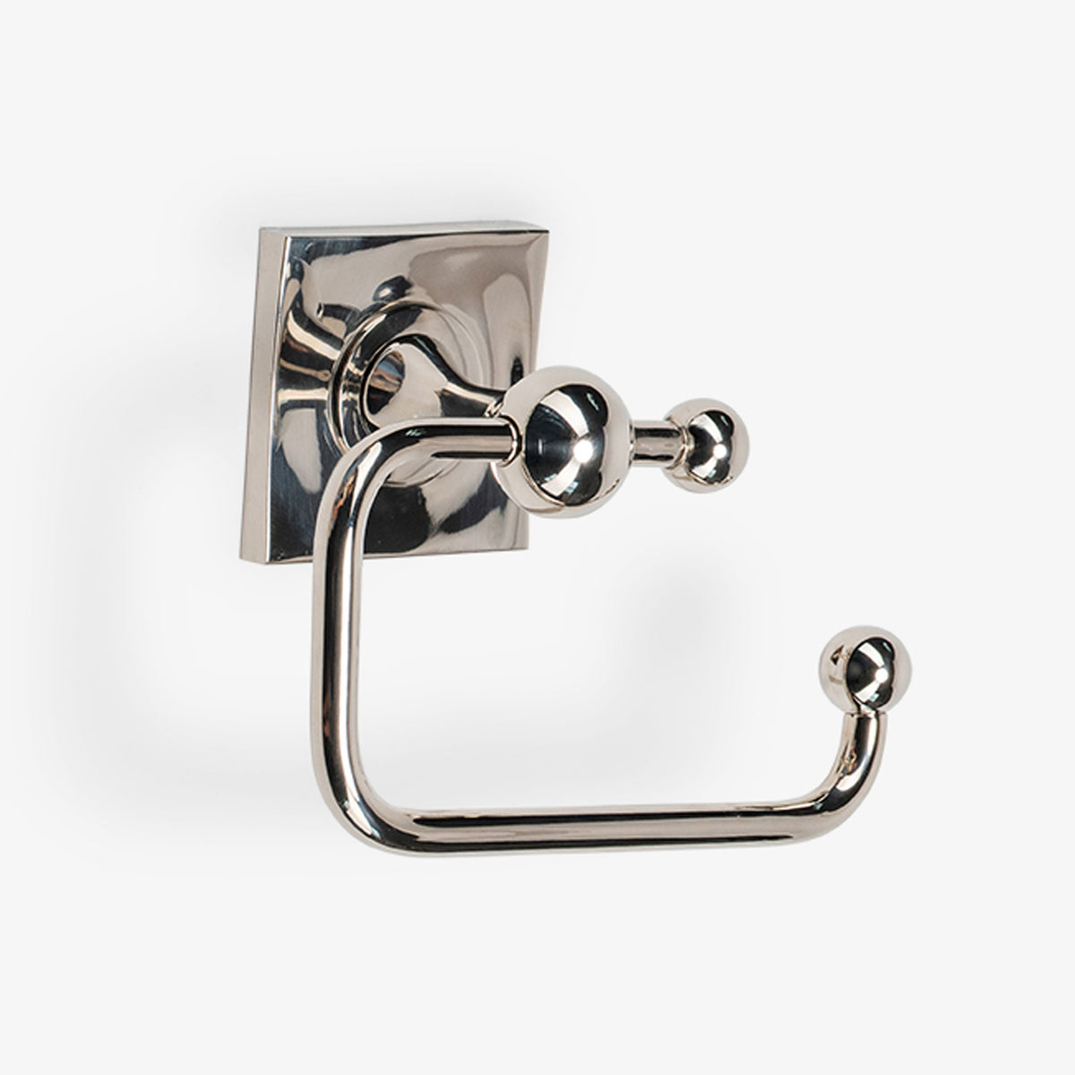 Maddison Brass Swing Arm Toilet Paper Holder - Polished Nickel