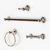 Briar Brass Single Bar Toilet Paper Holder