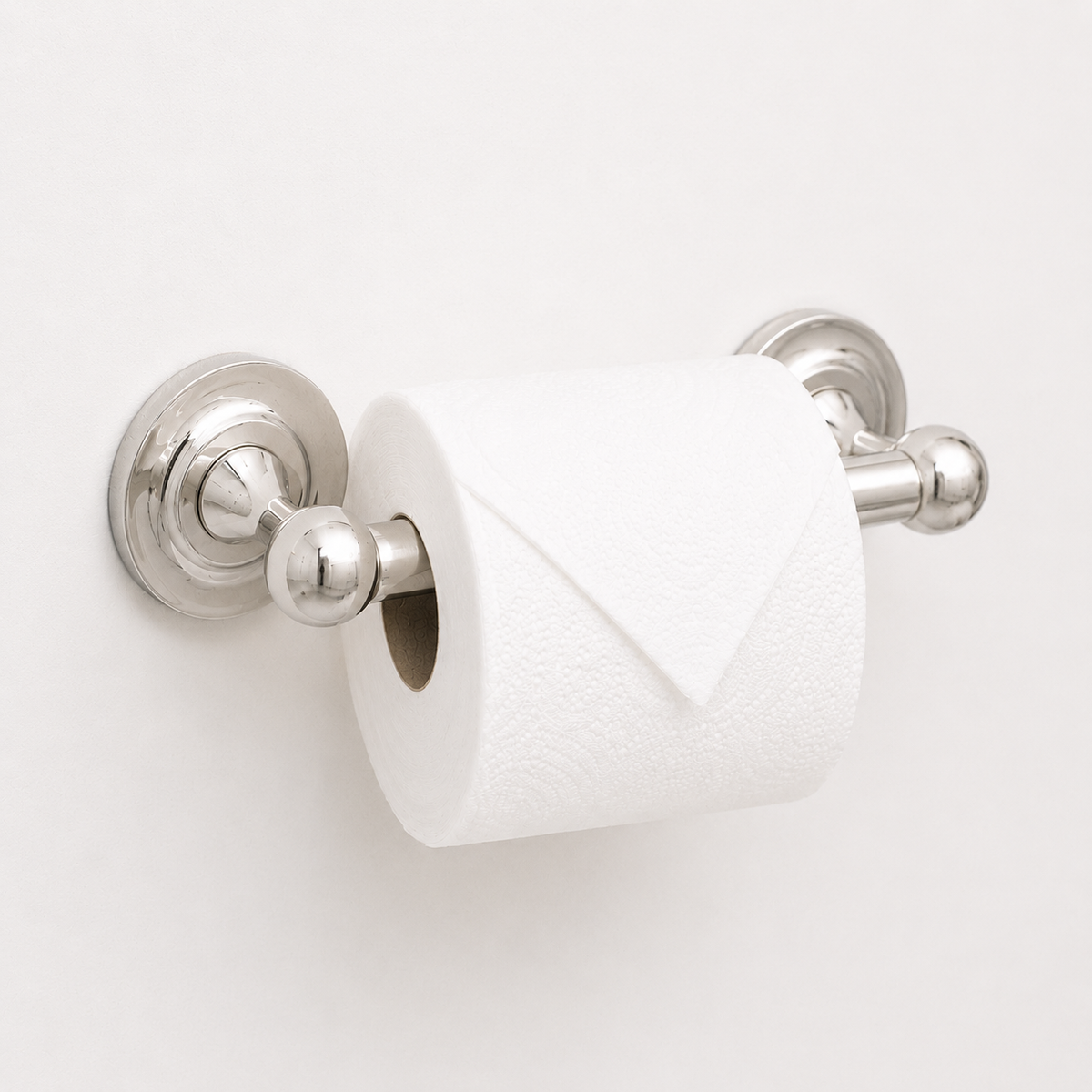 Cosmos Brass Spring Bar Toilet Paper Holder - Polished Nickel