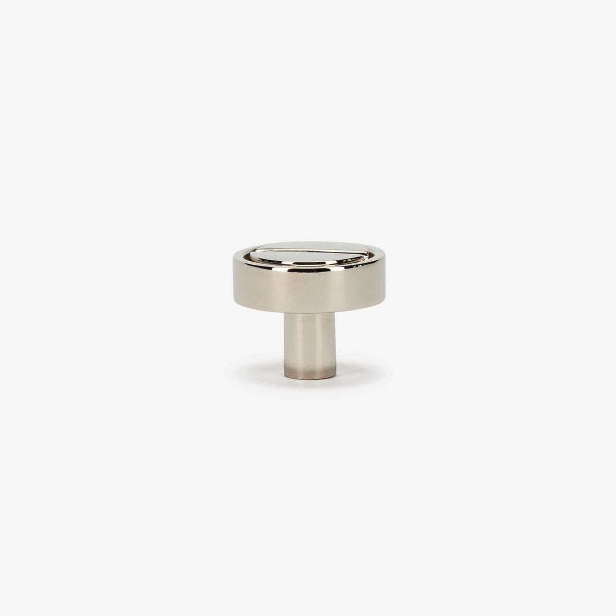 Archimede 1.25" Solid Brass Knob - Polished Nickel