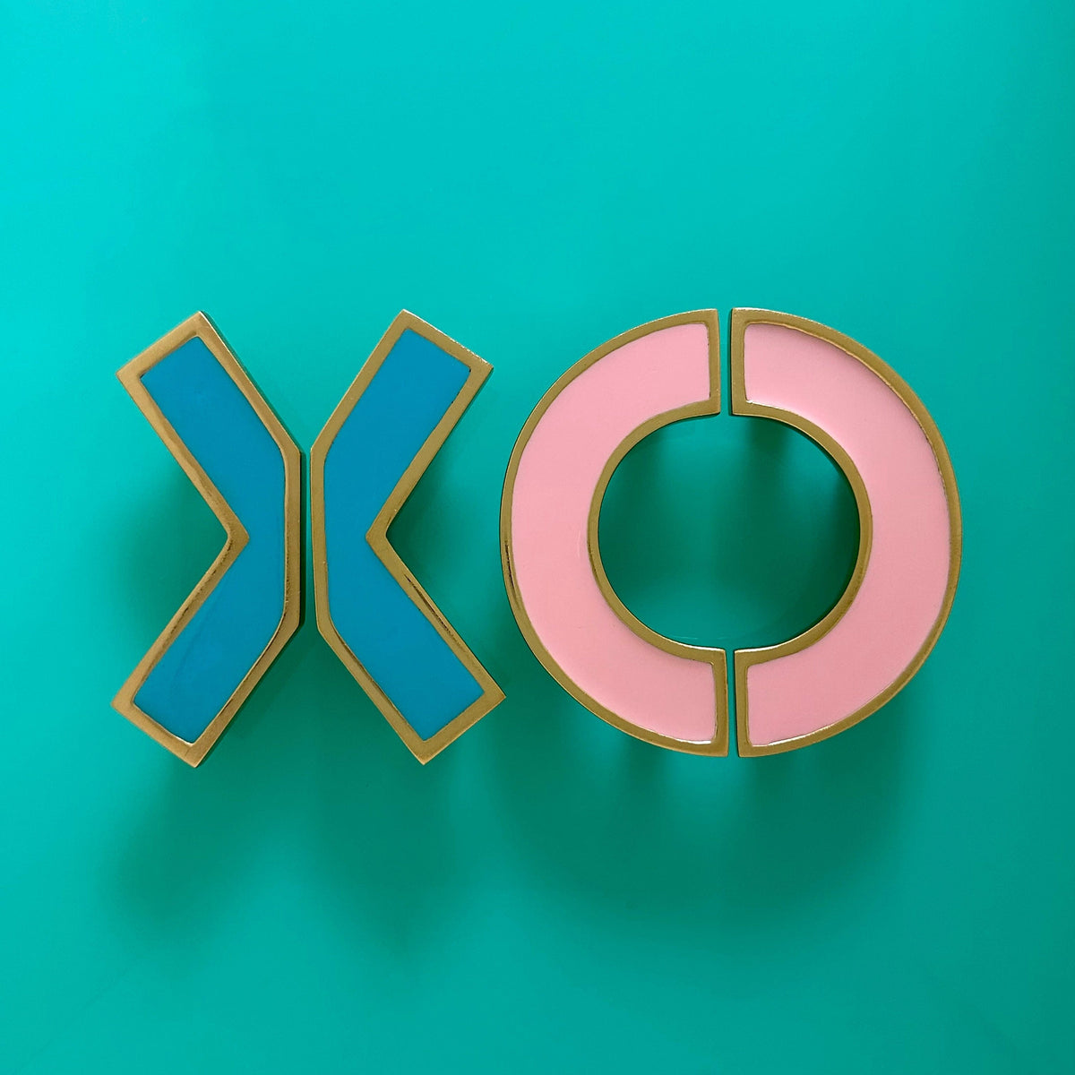 O Enamel Pull Set (3" c-c) - Flamingo#Color_Flamingo