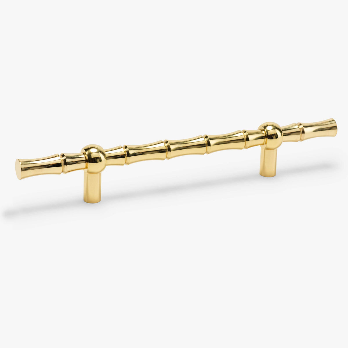 Bamboo Pull - Polished Brass