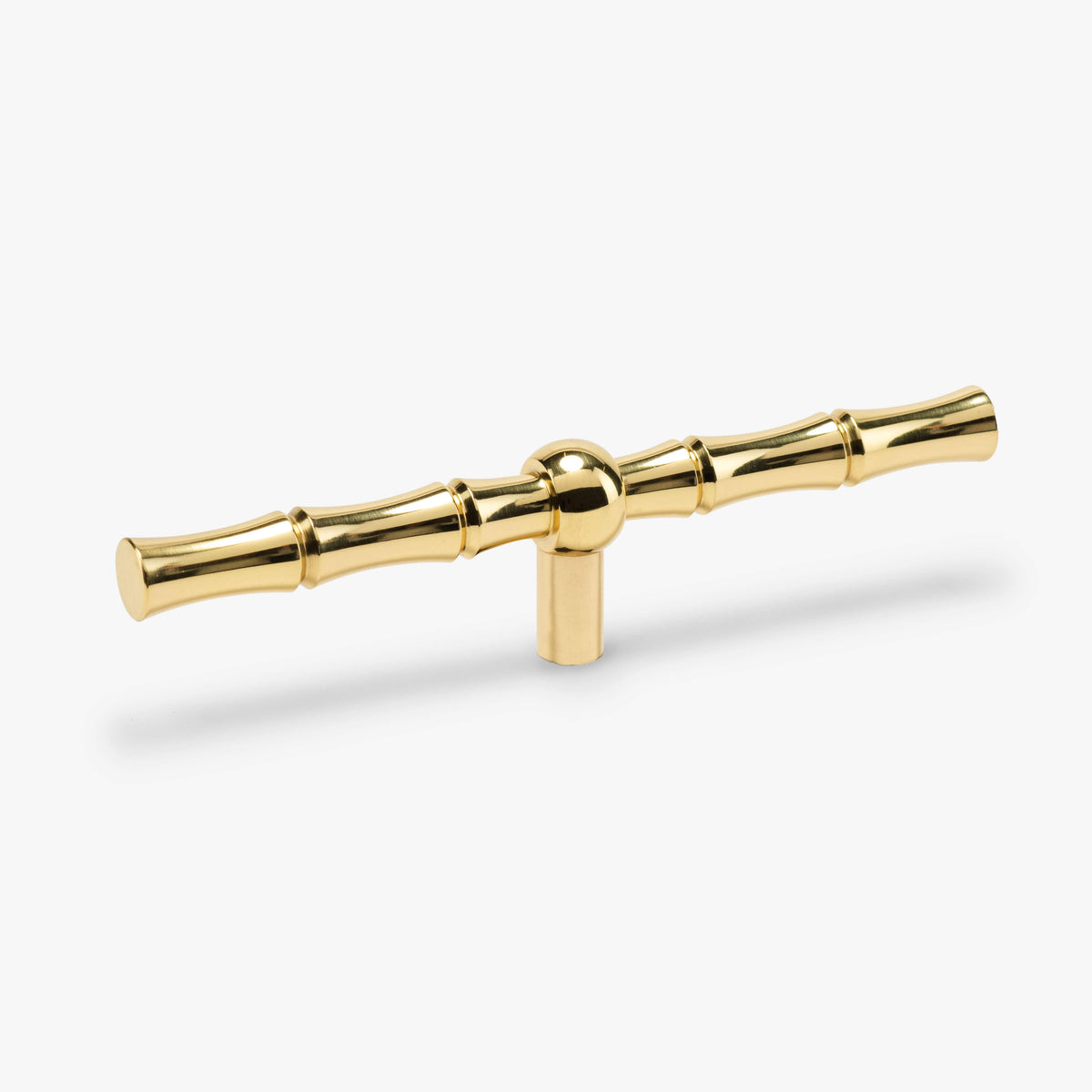 Bamboo Pull - Polished Brass