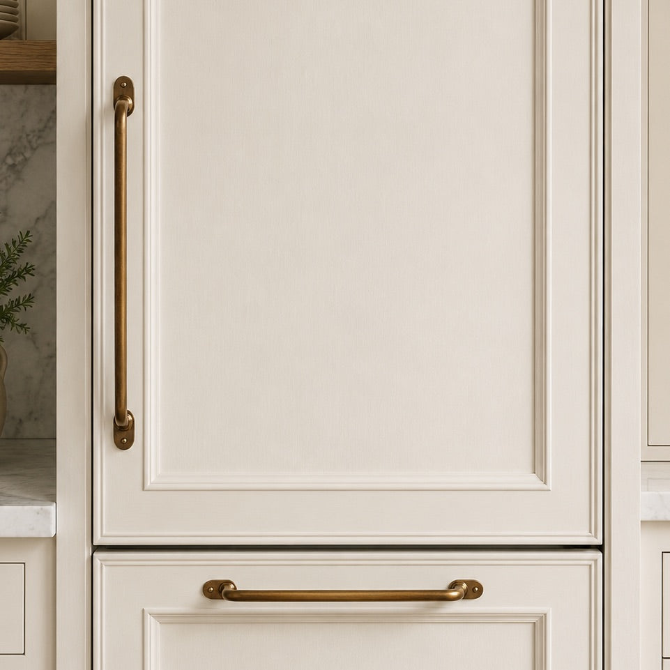 Marcelle Appliance Pull - Burnished Brass#Size_12" c-c