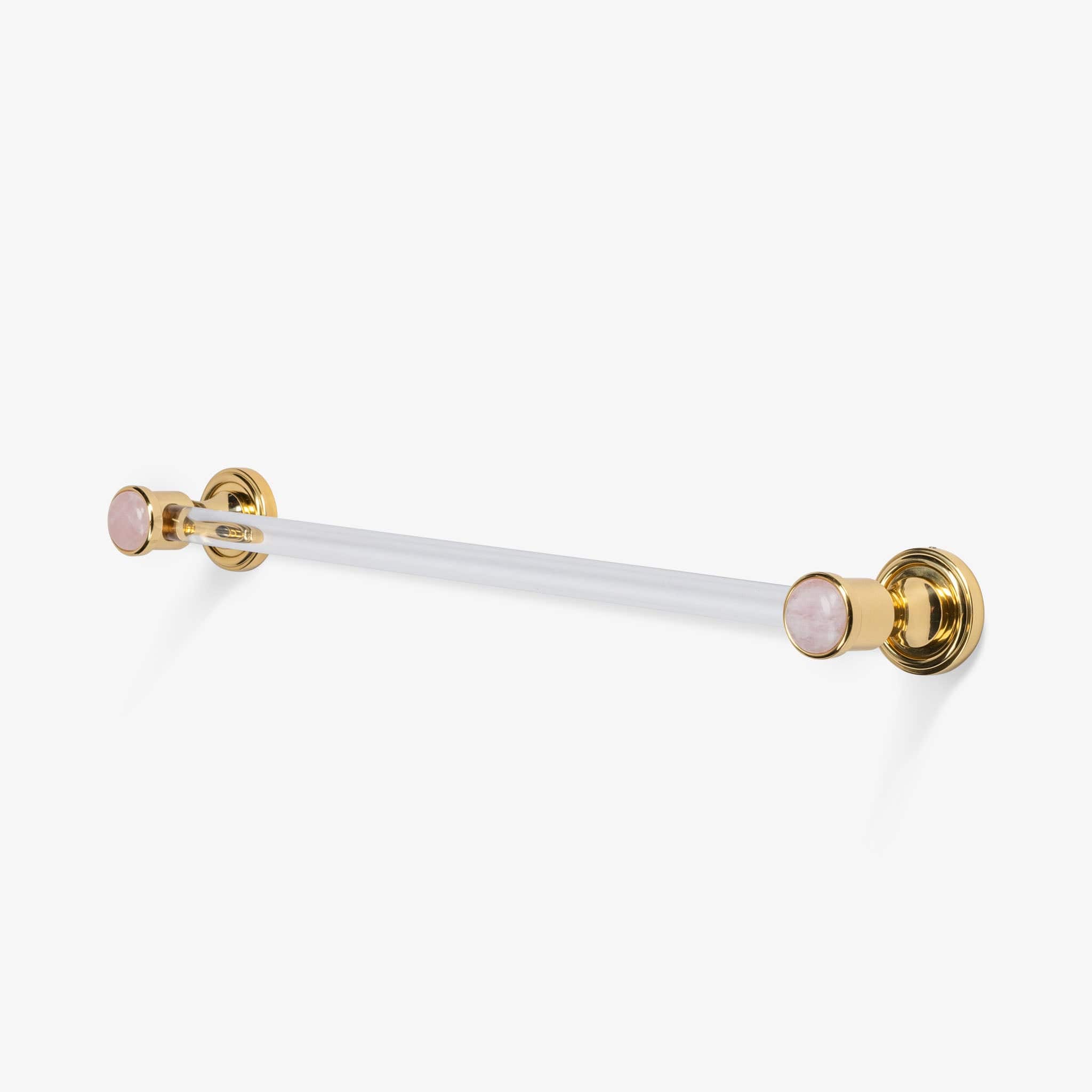 Modern Matter Luxury Bespoke Solid Brass & Lucite Towel Bar | Modern Matter Towel Bar