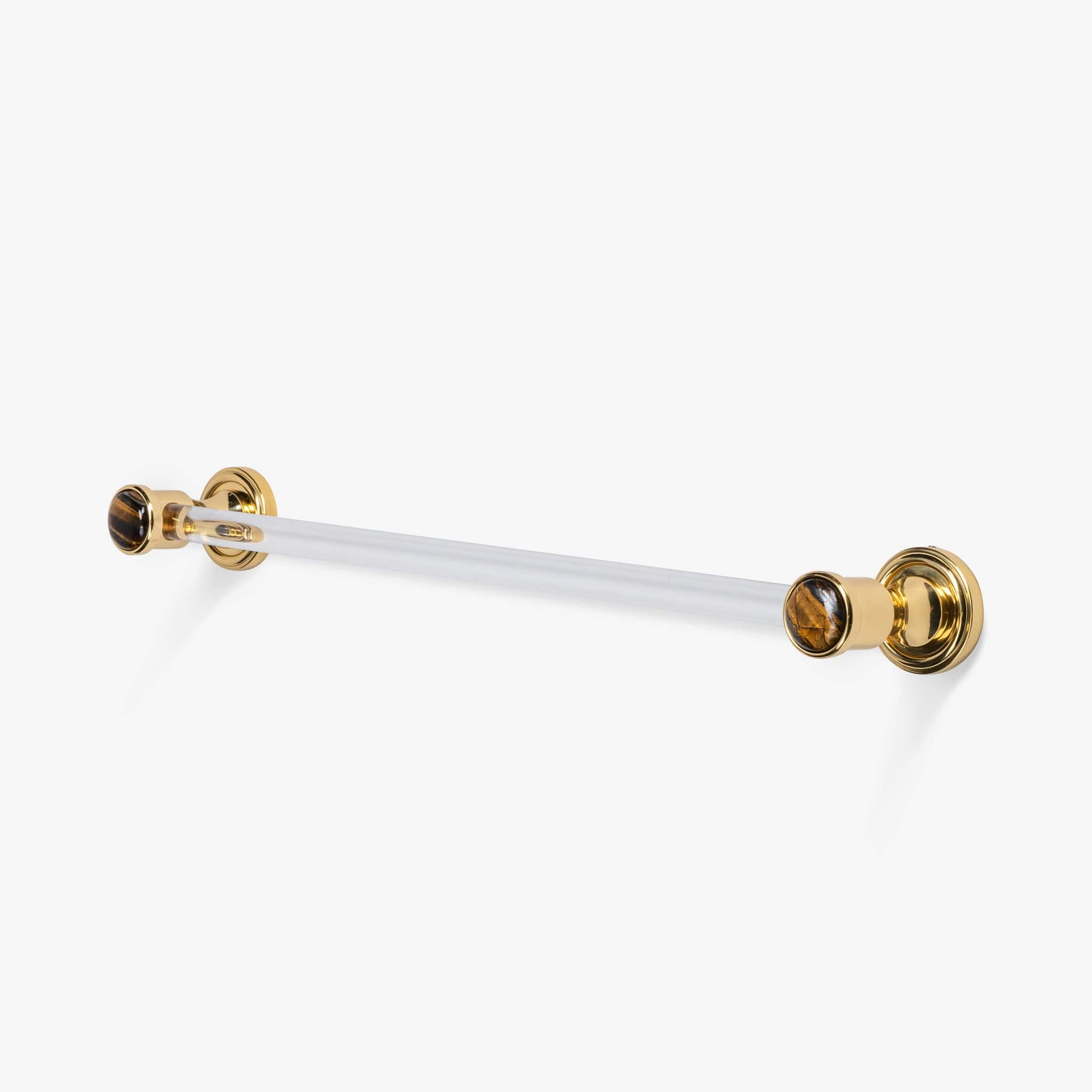 Modern Matter Luxury Bespoke Solid Brass & Lucite Towel Bar | Modern Matter Towel Bar