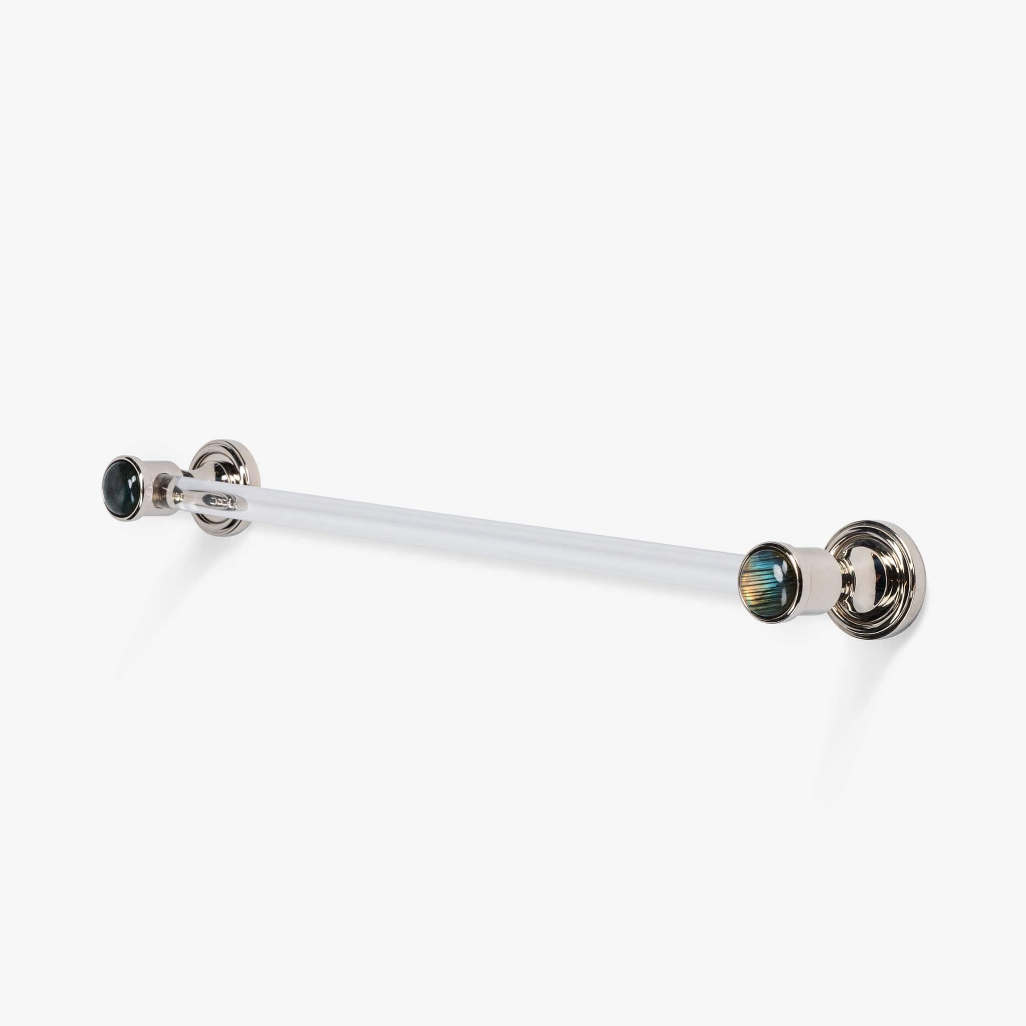 Modern Matter Luxury Bespoke Solid Brass & Lucite Towel Bar | Modern Matter Towel Bar