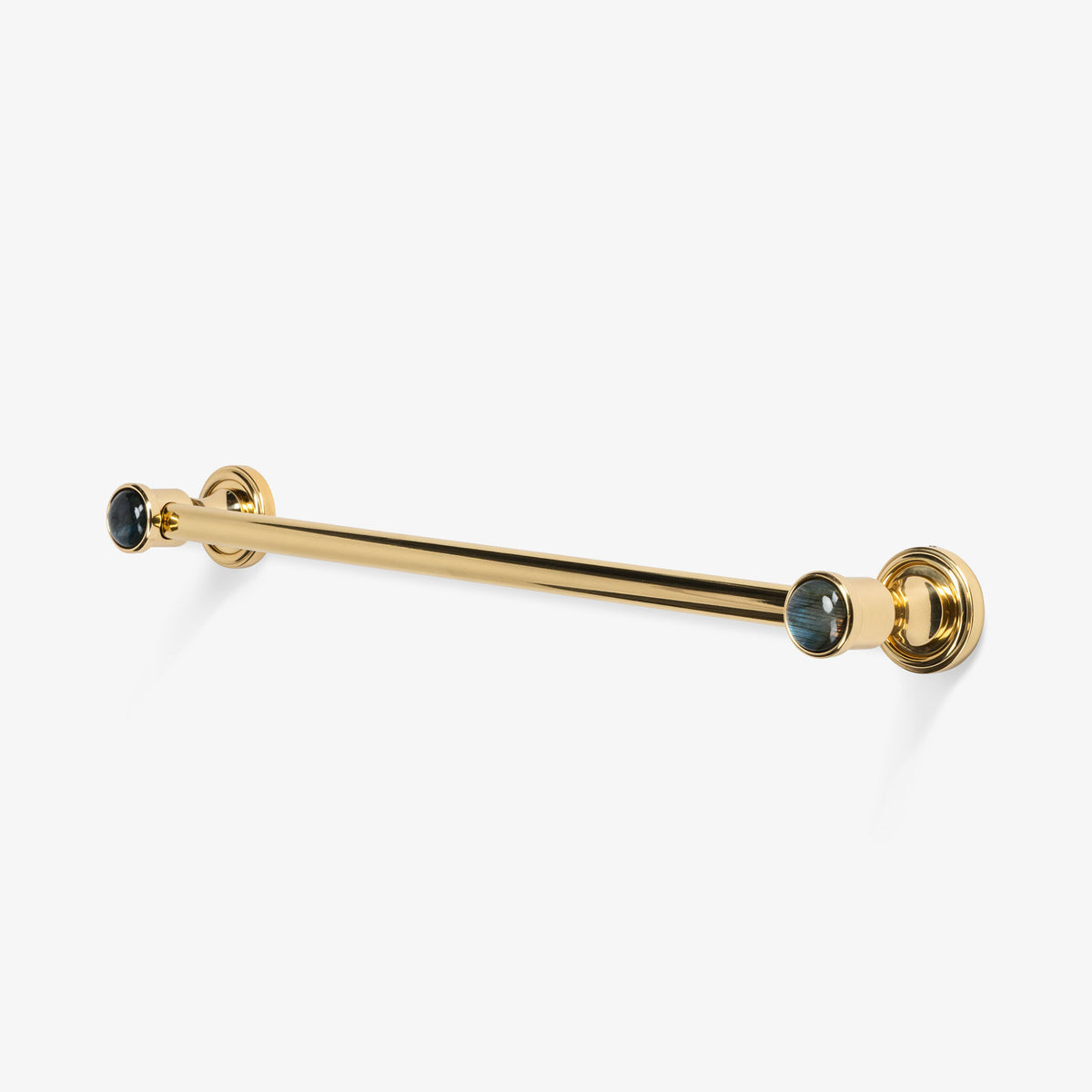 Lane Brass Towel Bar - Polished Brassl#Size_18" c-c#Gemstone_Labradorite