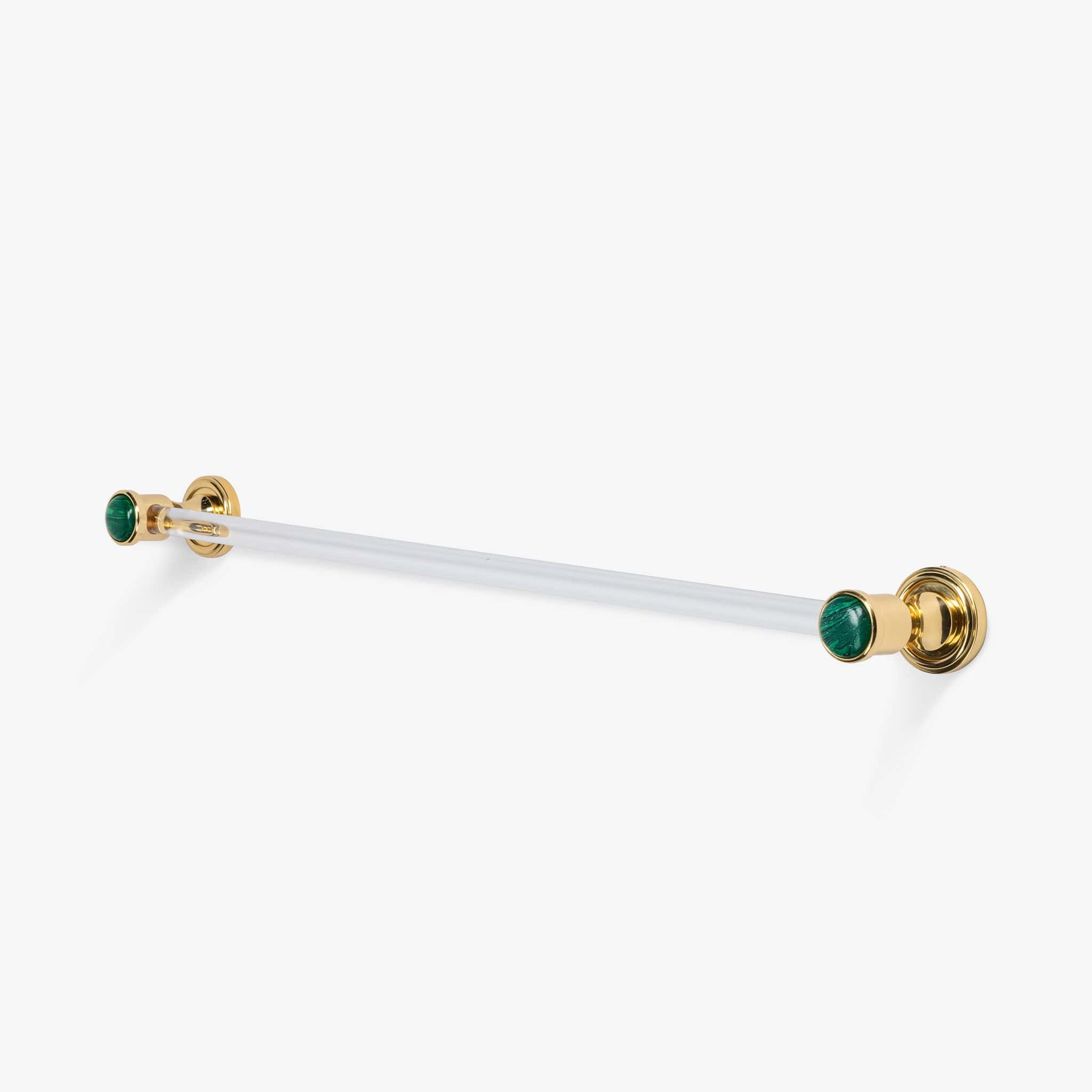 Modern Matter Luxury Bespoke Solid Brass & Lucite Towel Bar | Modern Matter Towel Bar
