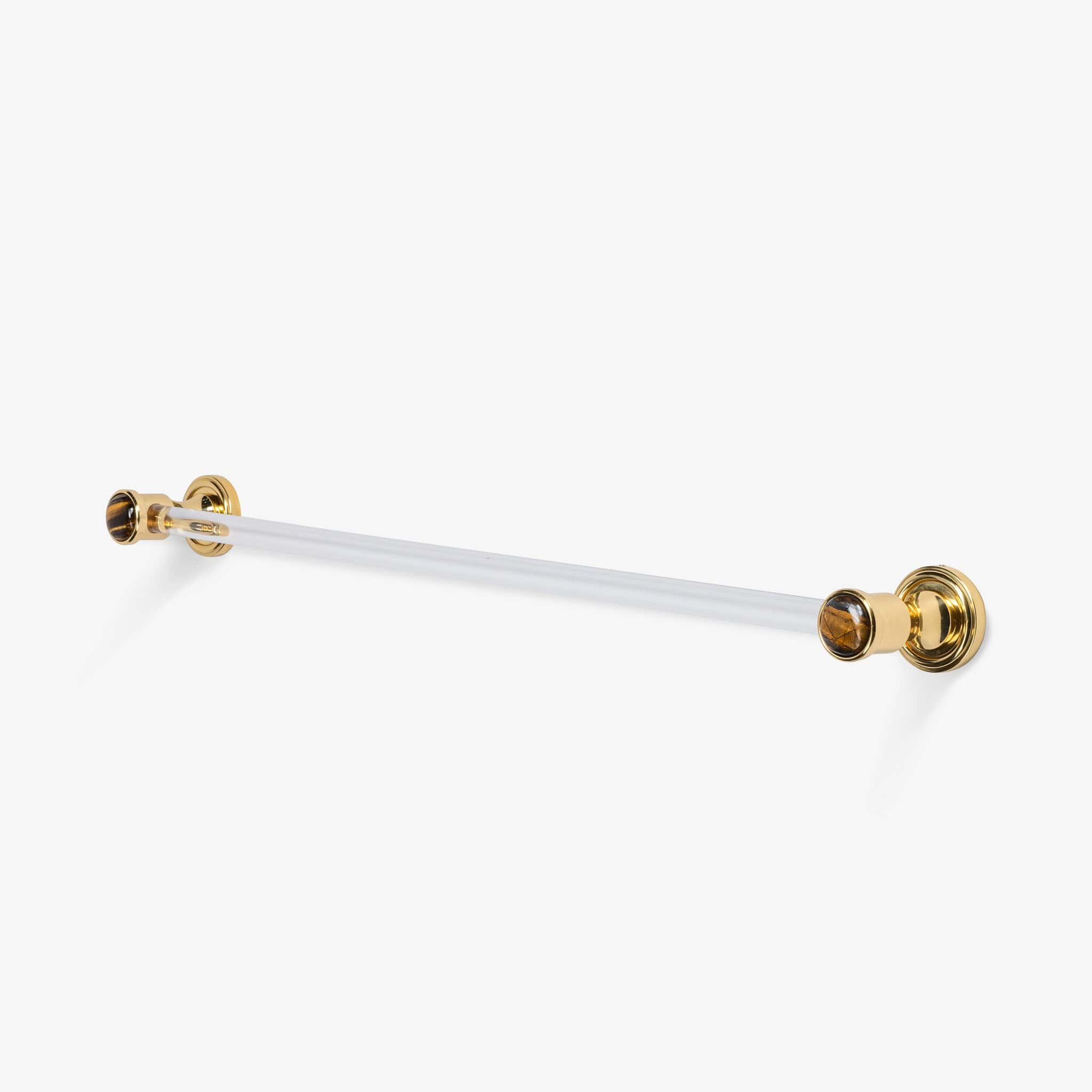 Modern Matter Luxury Bespoke Solid Brass & Lucite Towel Bar | Modern Matter Towel Bar