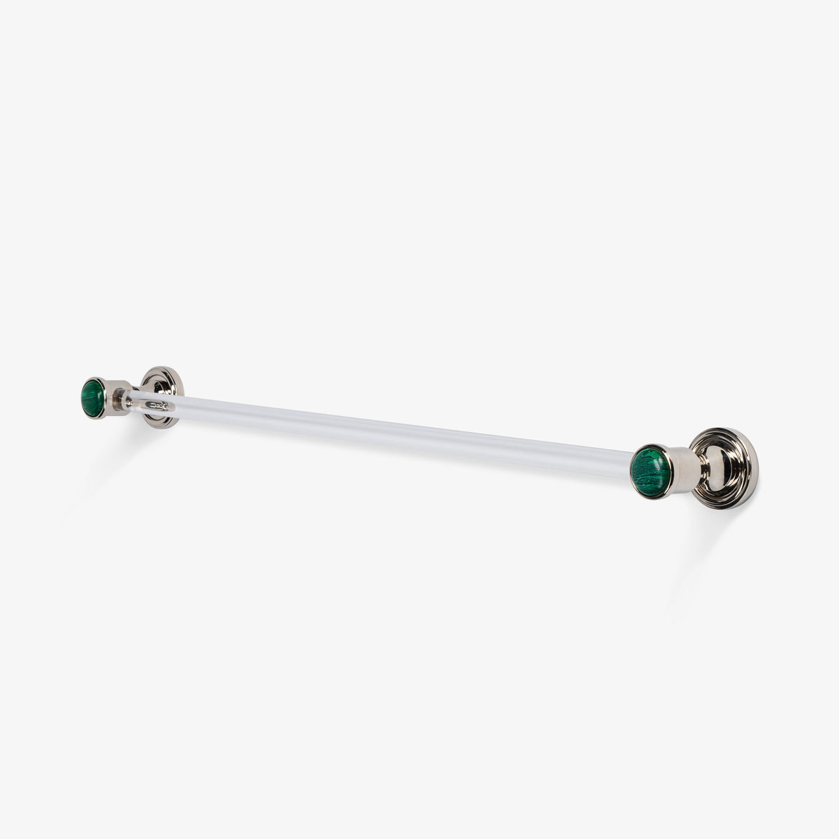 Lane Lucite Towel Bar - Polished Nickel