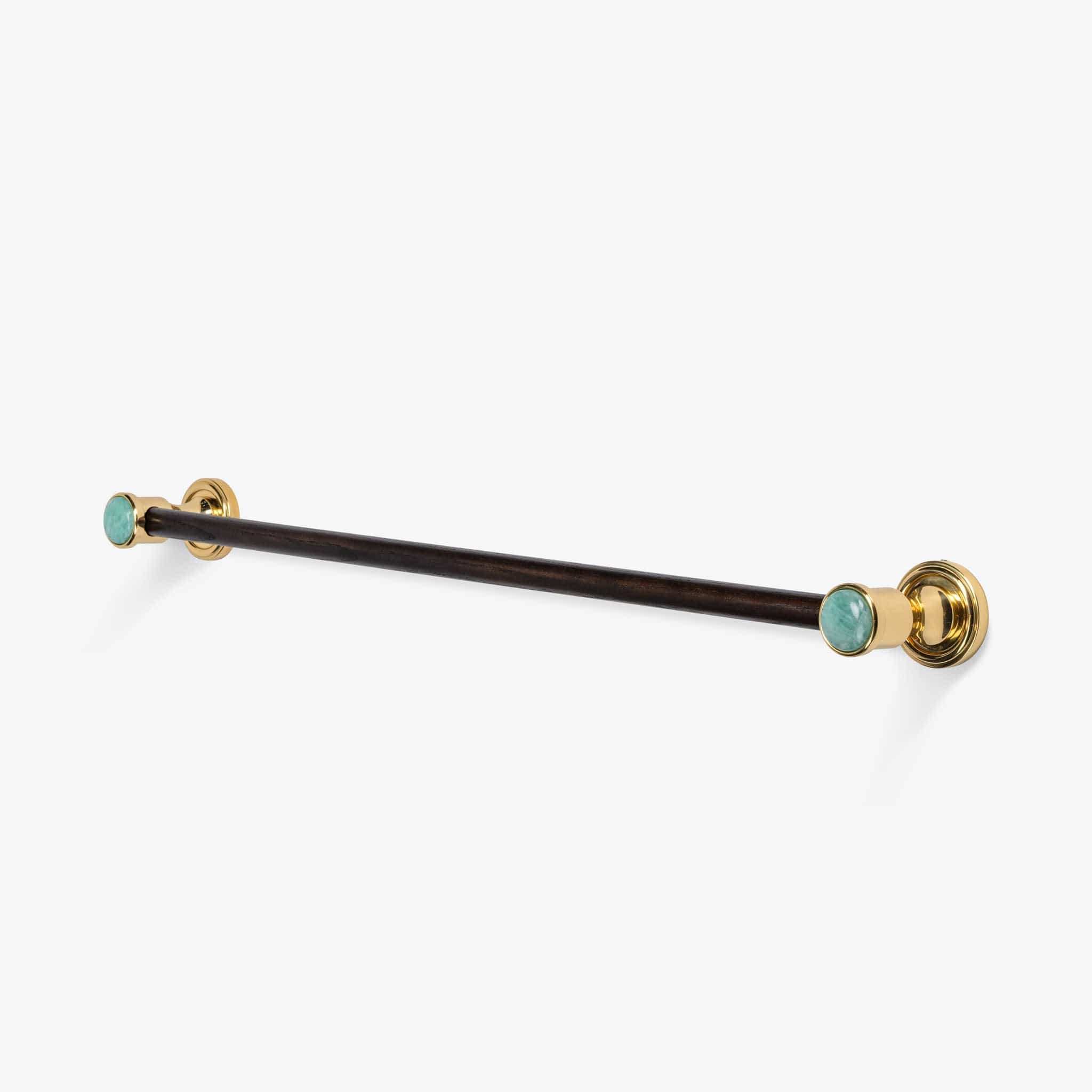 Modern Matter Luxury Bespoke Solid Brass & Wood Towel Bar | Modern Matter Towel Bar