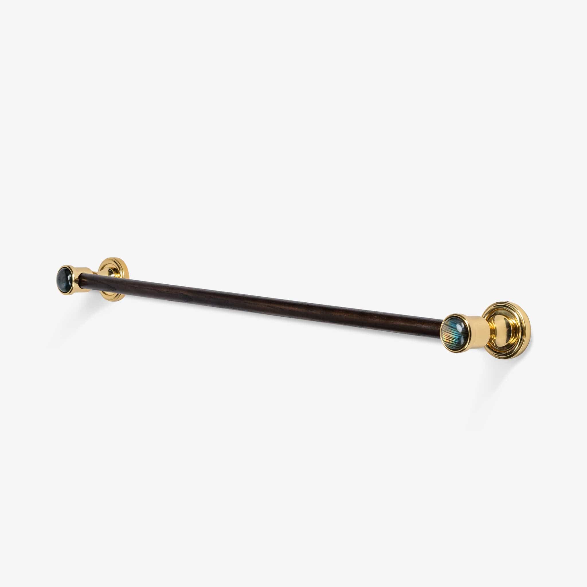 Modern Matter Luxury Bespoke Solid Brass & Wood Towel Bar | Modern Matter Towel Bar