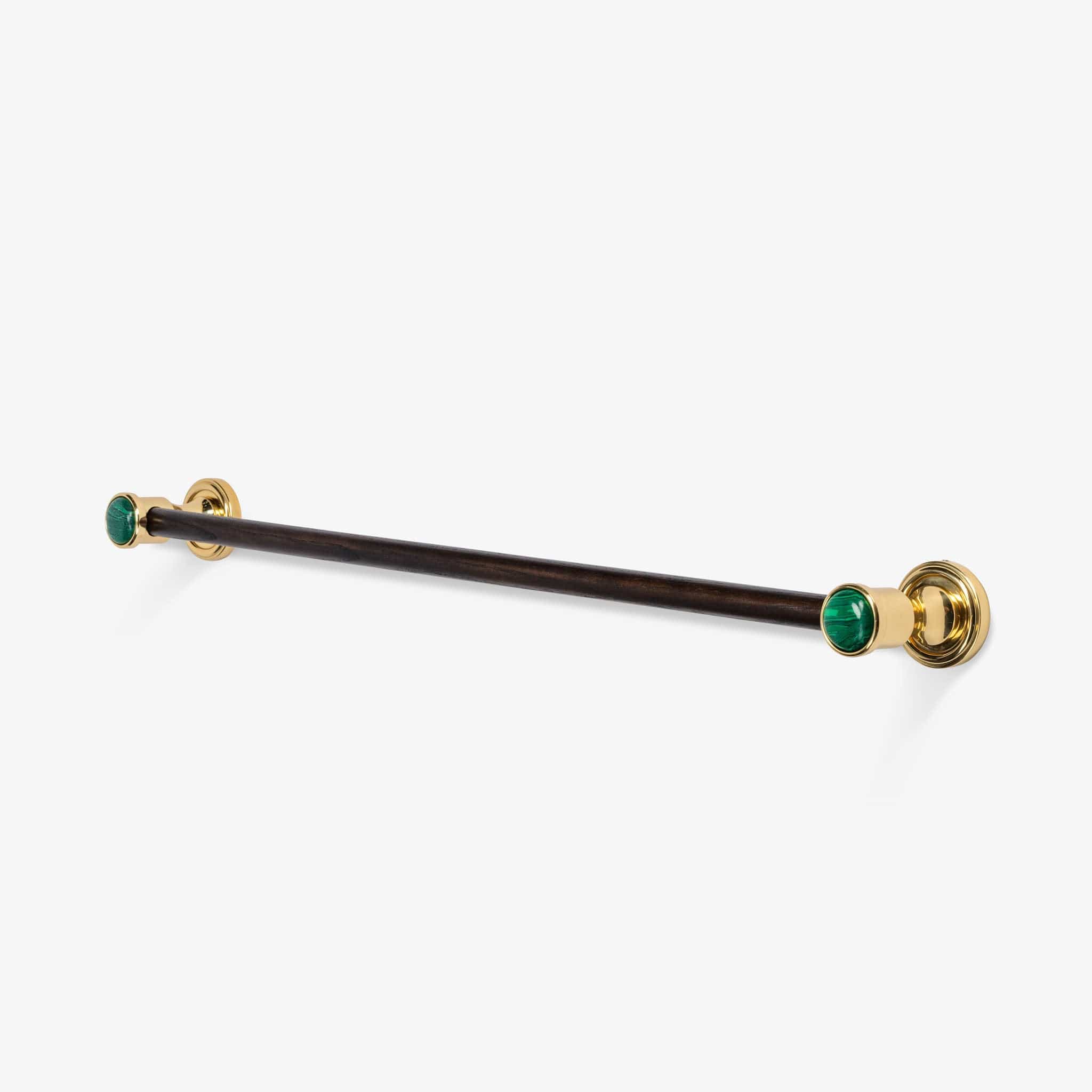 Modern Matter Luxury Bespoke Solid Brass & Wood Towel Bar | Modern Matter Towel Bar