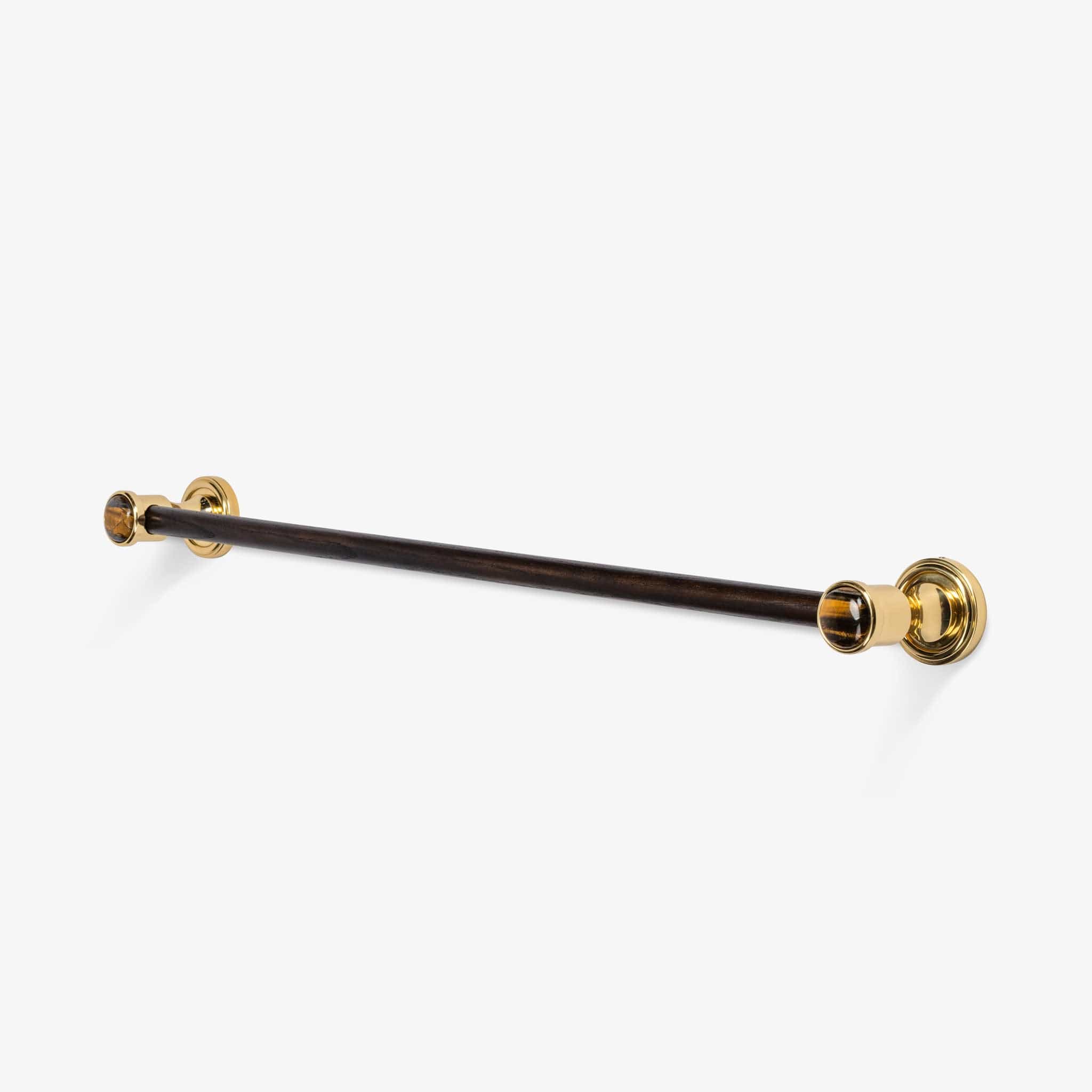 Modern Matter Luxury Bespoke Solid Brass & Wood Towel Bar | Modern Matter Towel Bar