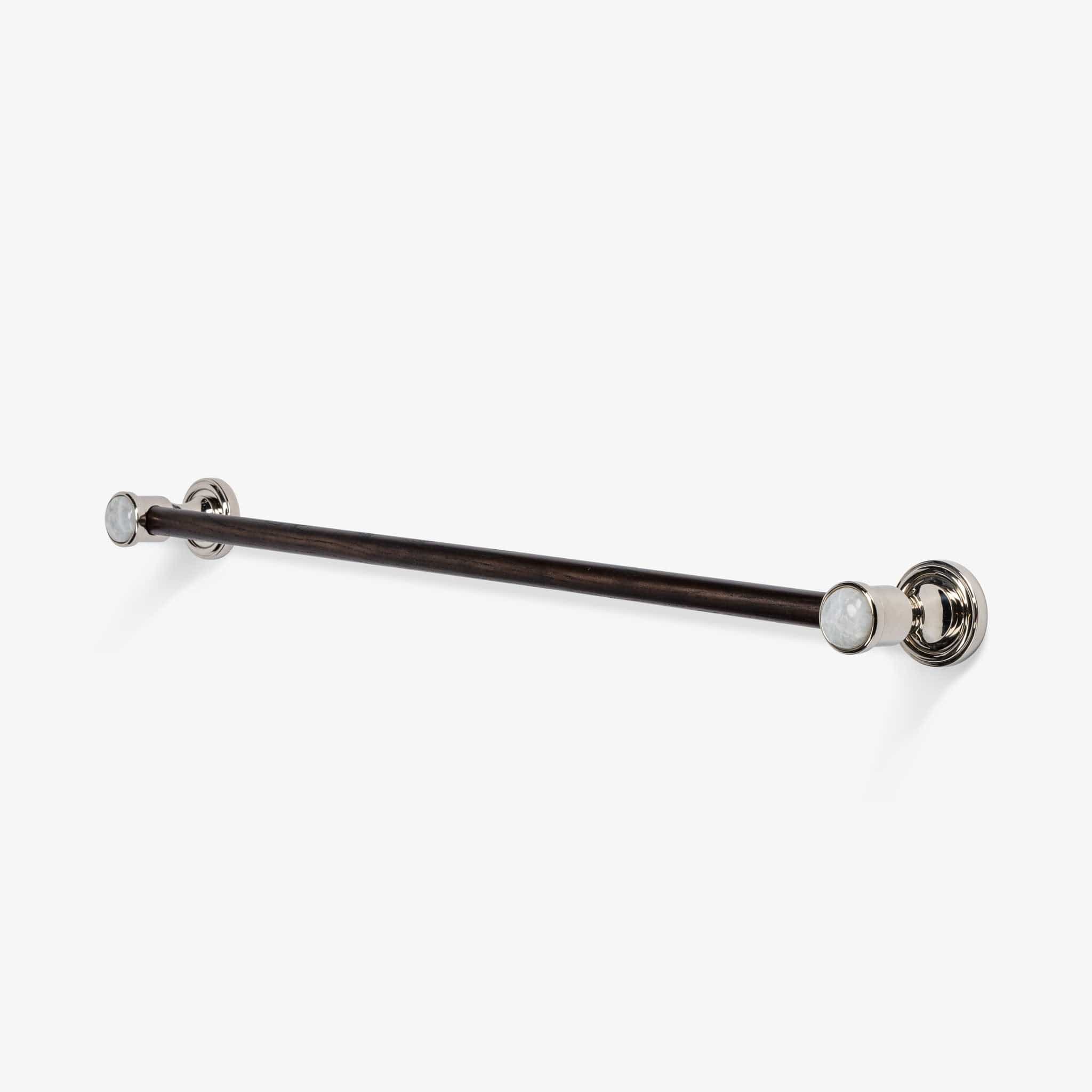 Modern Matter Luxury Bespoke Solid Brass & Wood Towel Bar | Modern Matter Towel Bar