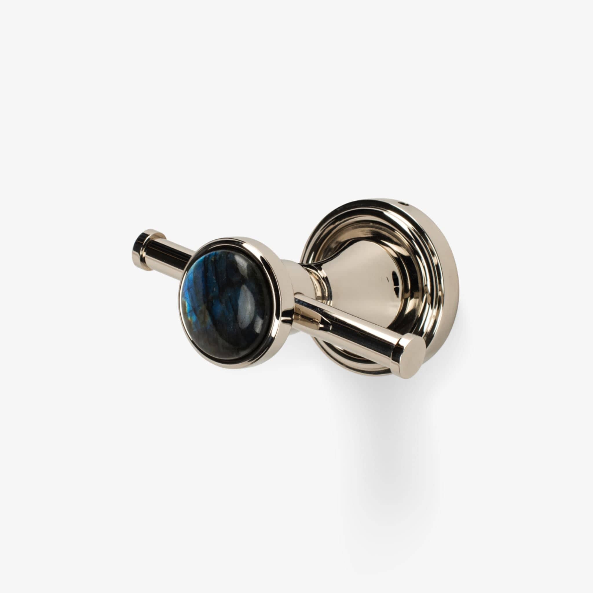Modern Matter Luxury Bespoke Polished Brass Double Hook | Modern Matter Hook