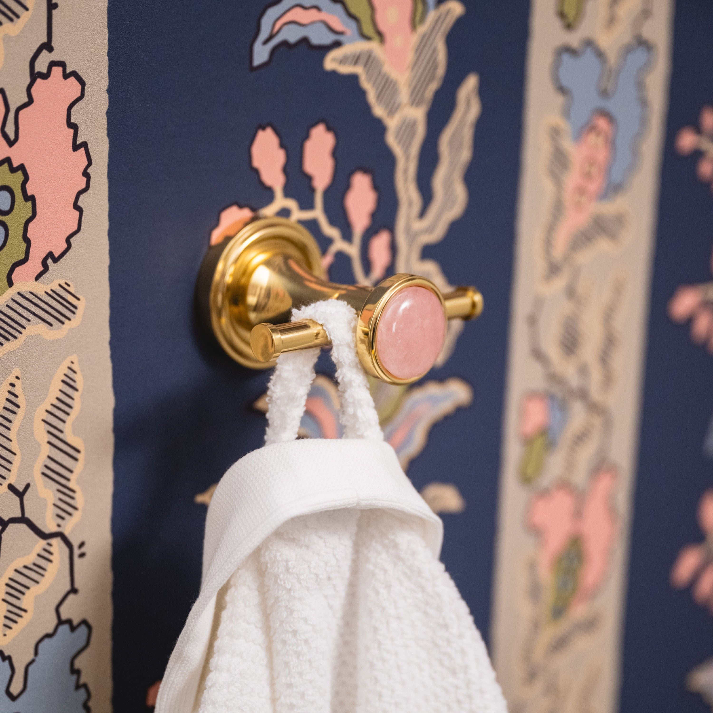 Modern Matter Luxury Bespoke Polished Brass Double Hook | Modern Matter Hook
