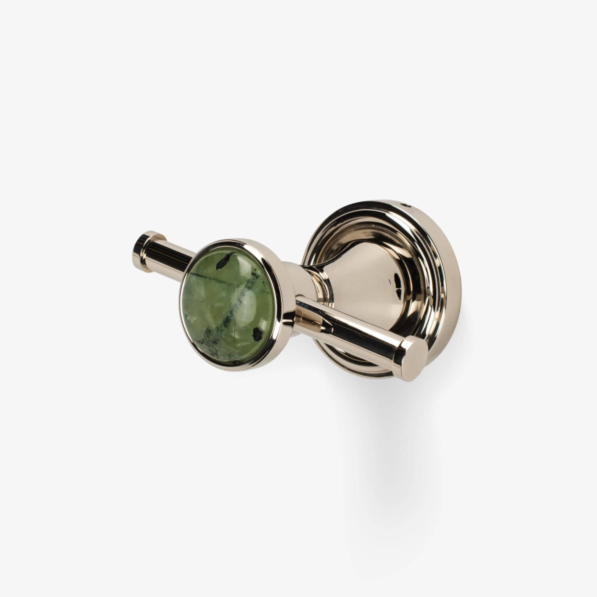Modern Matter Luxury Bespoke Polished Brass Double Hook | Modern Matter Hook