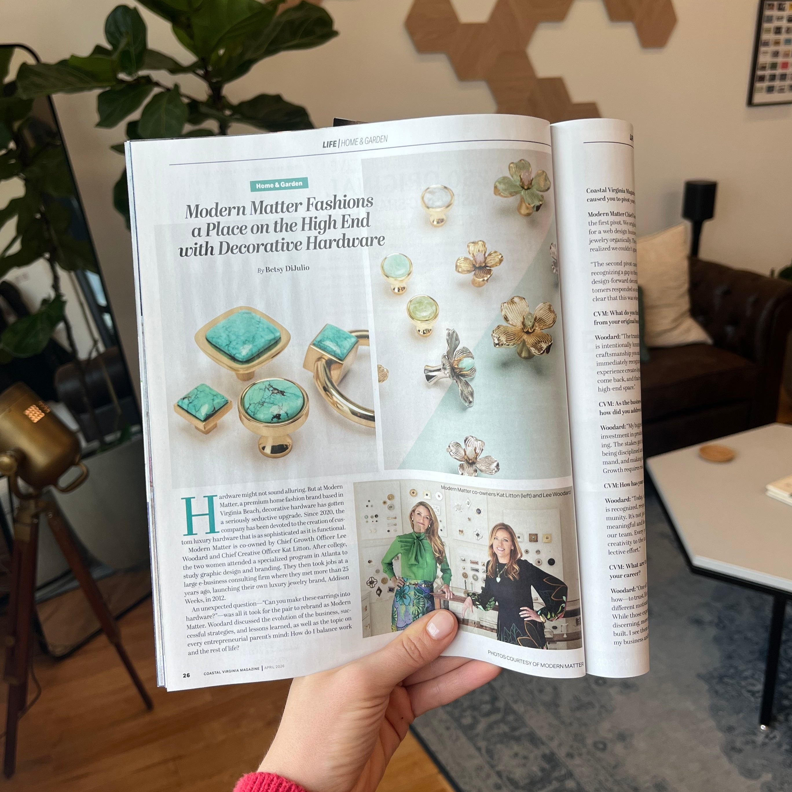 Modern Matter Fashions a Place on the High End with Decorative Hardware