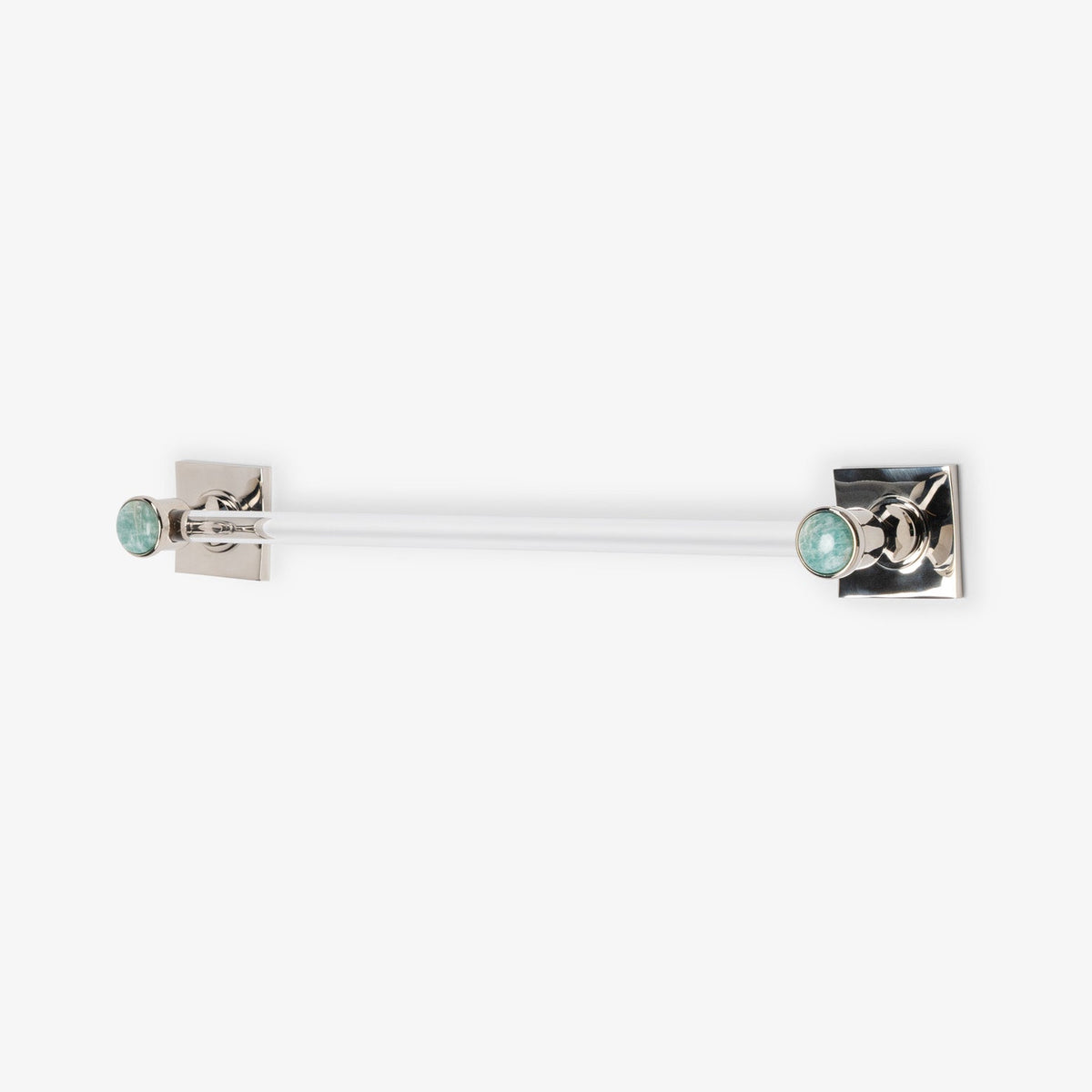 Astor Custom Lucite Towel Bar - Polished Nickel
