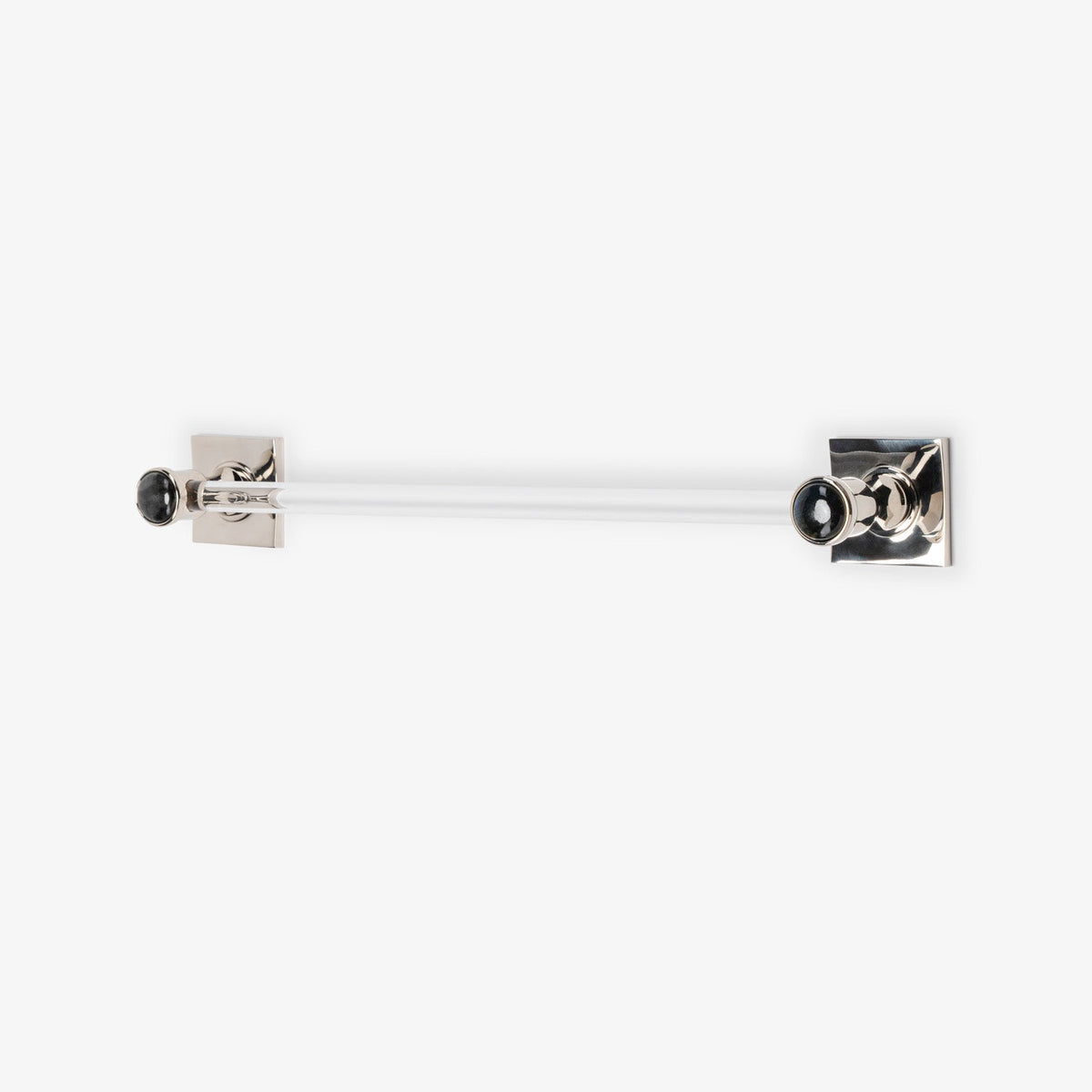 Astor Custom Lucite Towel Bar - Polished Nickel