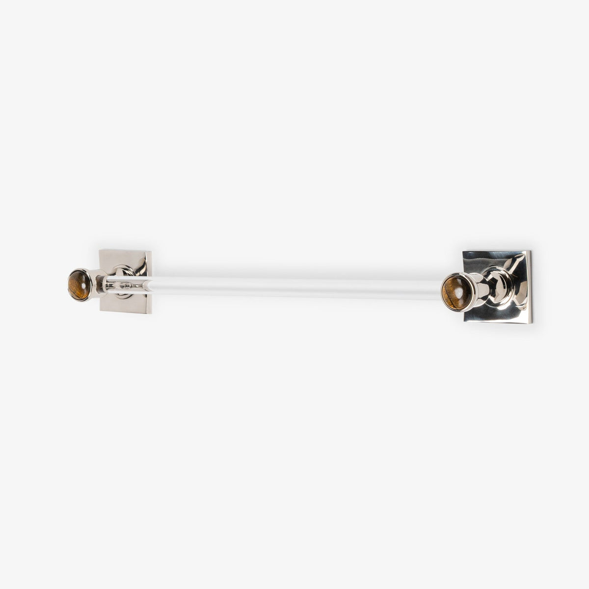 Astor Custom Lucite Towel Bar - Polished Nickel