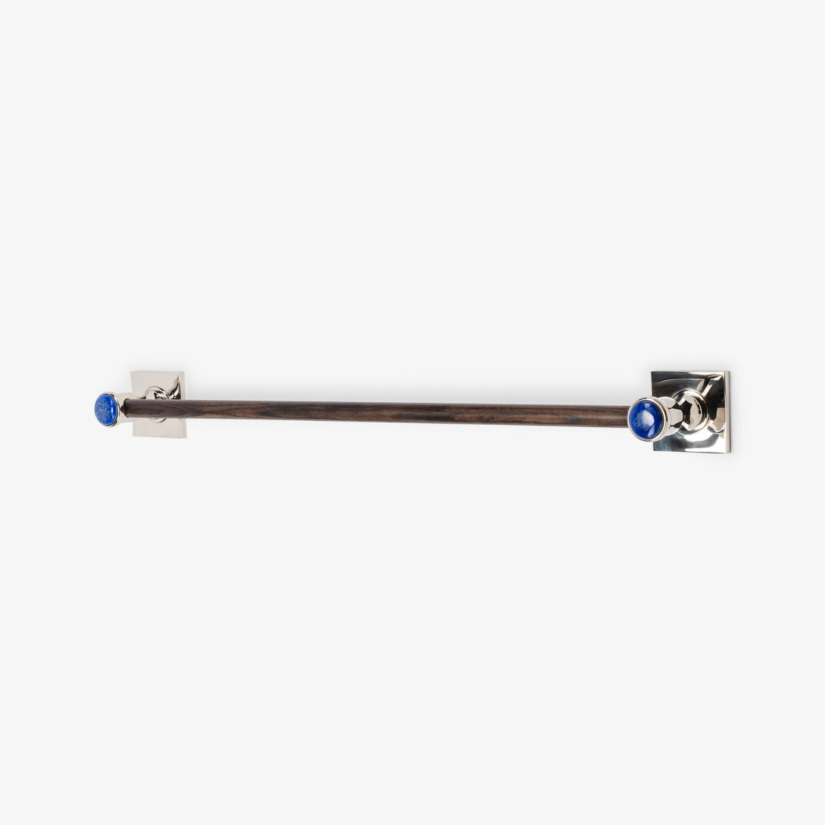 Astor Custom Wood Towel Bar - Polished Nickel
