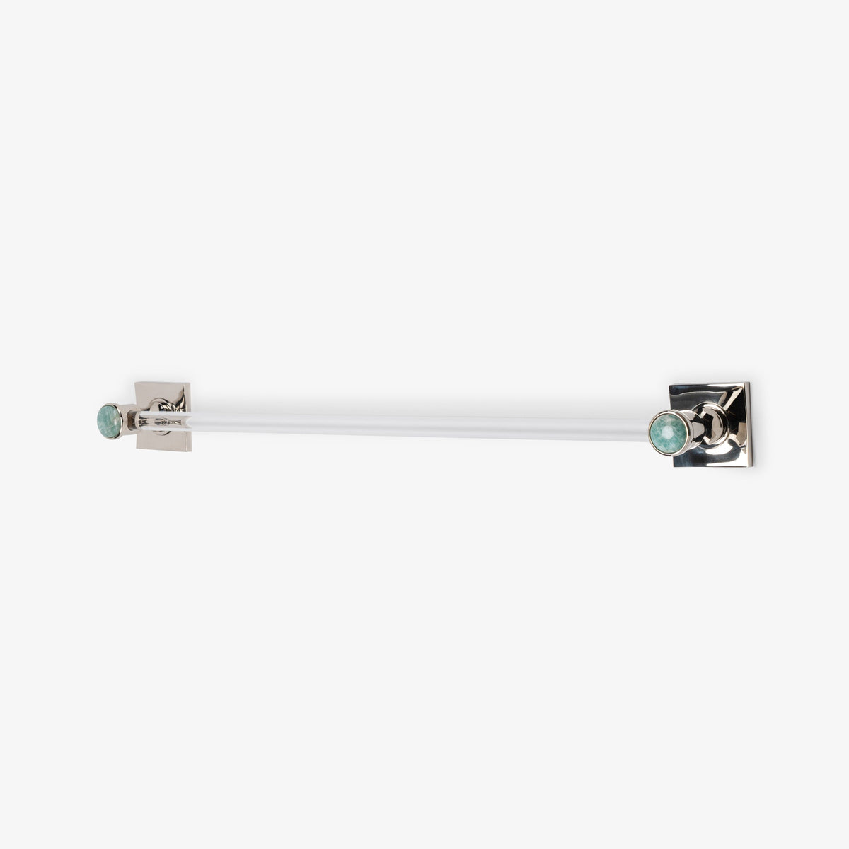 Astor Custom Lucite Towel Bar - Polished Nickel