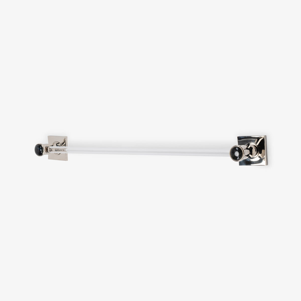 Astor Custom Lucite Towel Bar - Polished Nickel