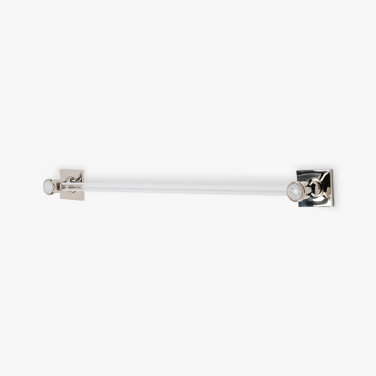 Astor Custom Lucite Towel Bar - Polished Nickel