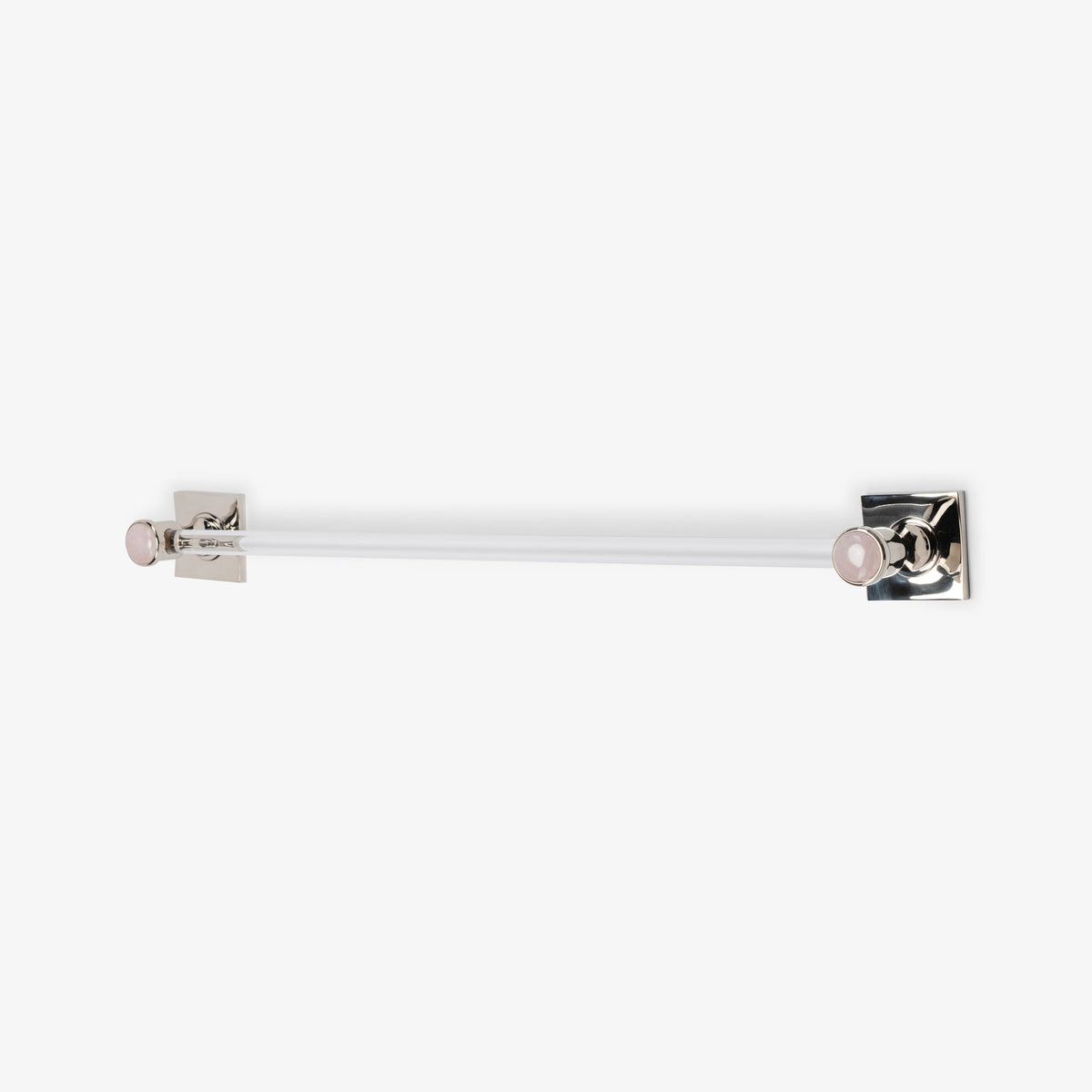 Astor Custom Lucite Towel Bar - Polished Nickel