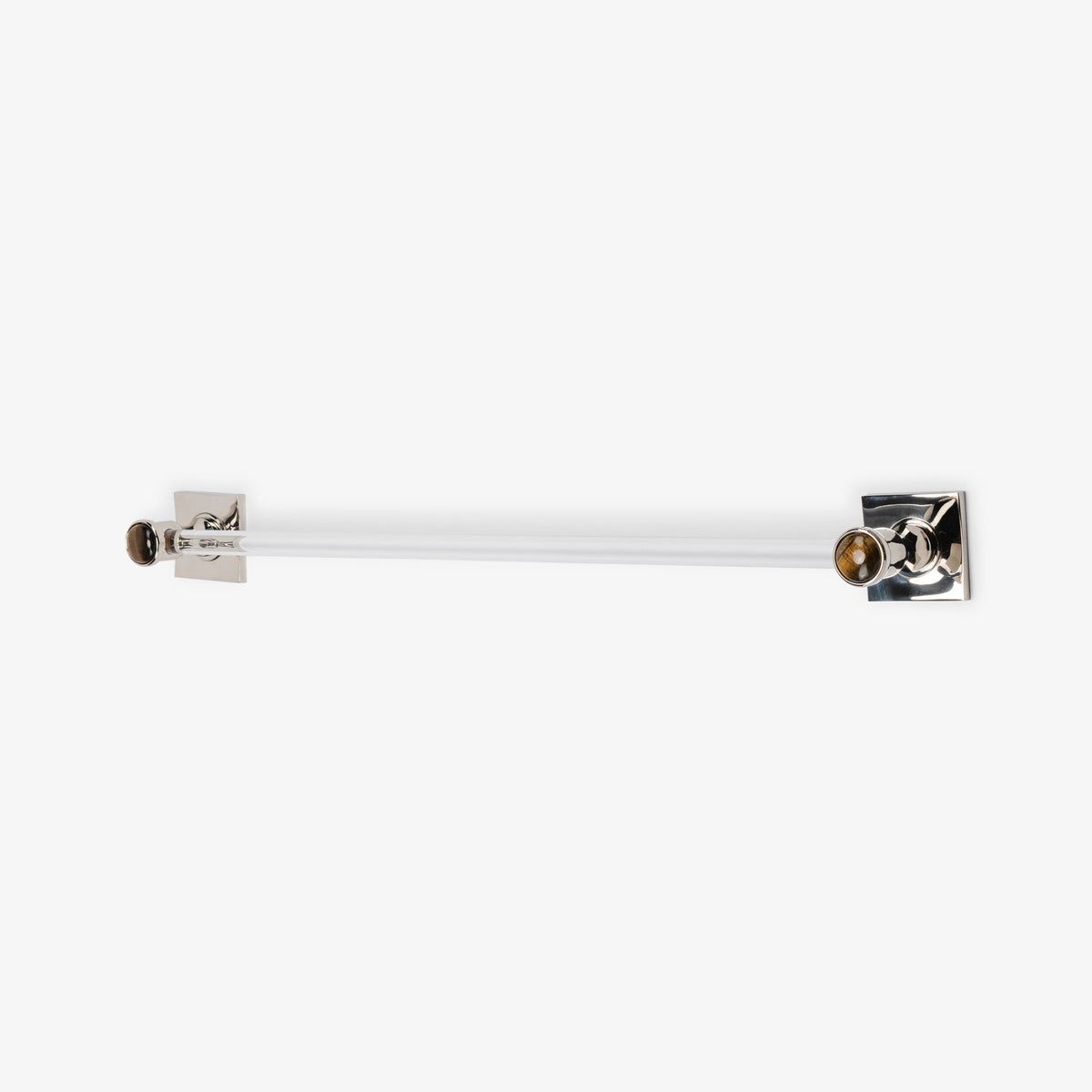 Astor Custom Lucite Towel Bar - Polished Nickel