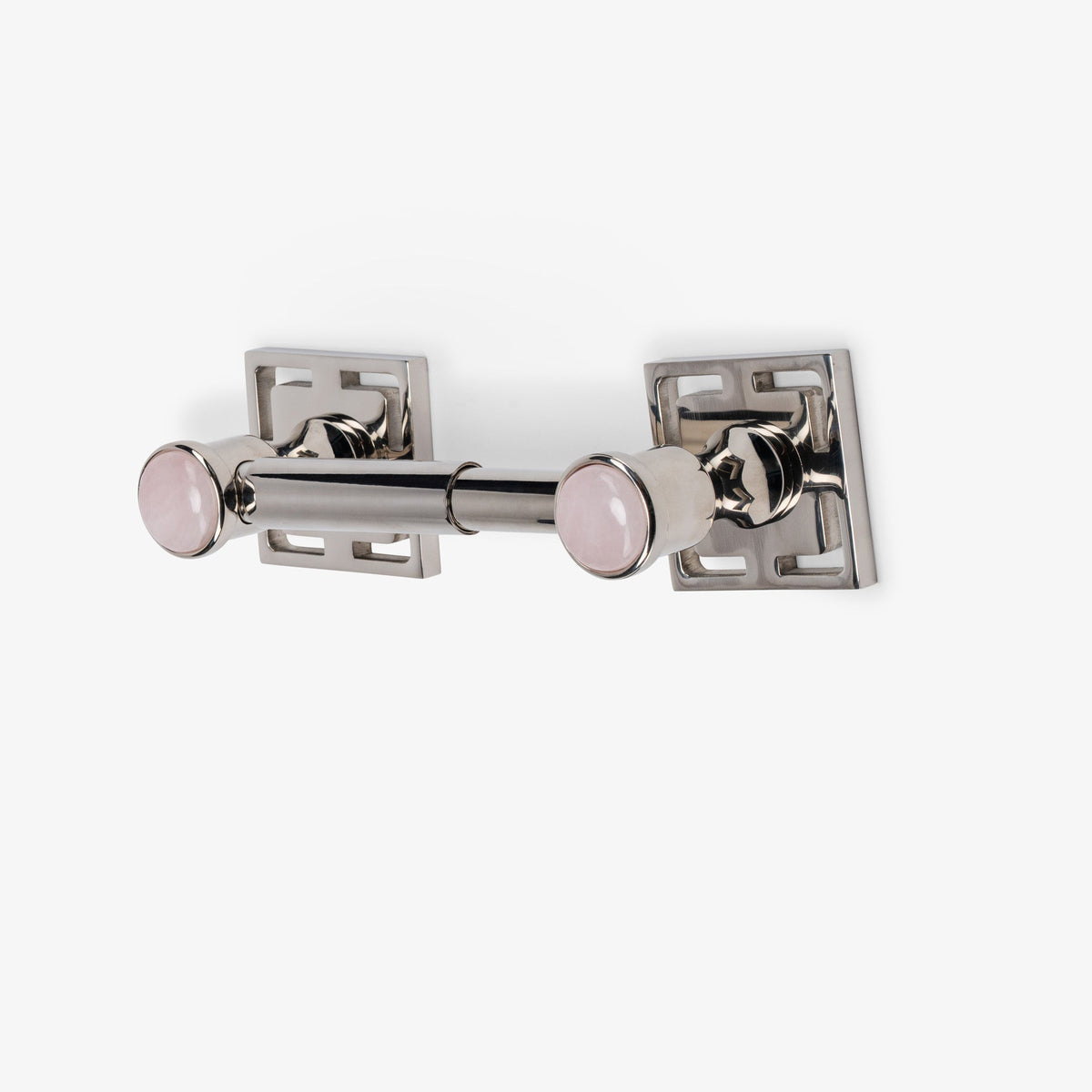 Benson Custom Brass Spring Bar Toilet Paper Holder - Polished Nickel