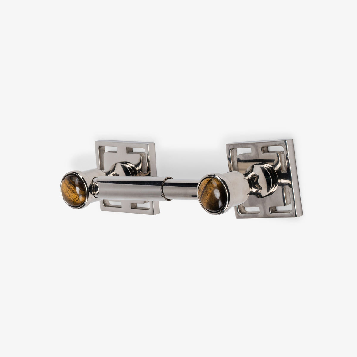 Benson Custom Brass Spring Bar Toilet Paper Holder - Polished Nickel