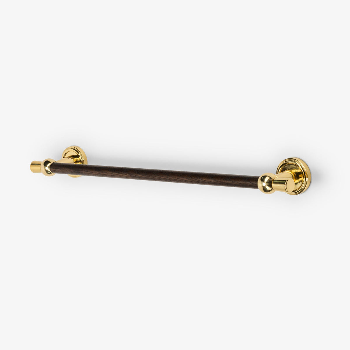 Alden 24" Wood Towel Bar- Unlacquered Brass
