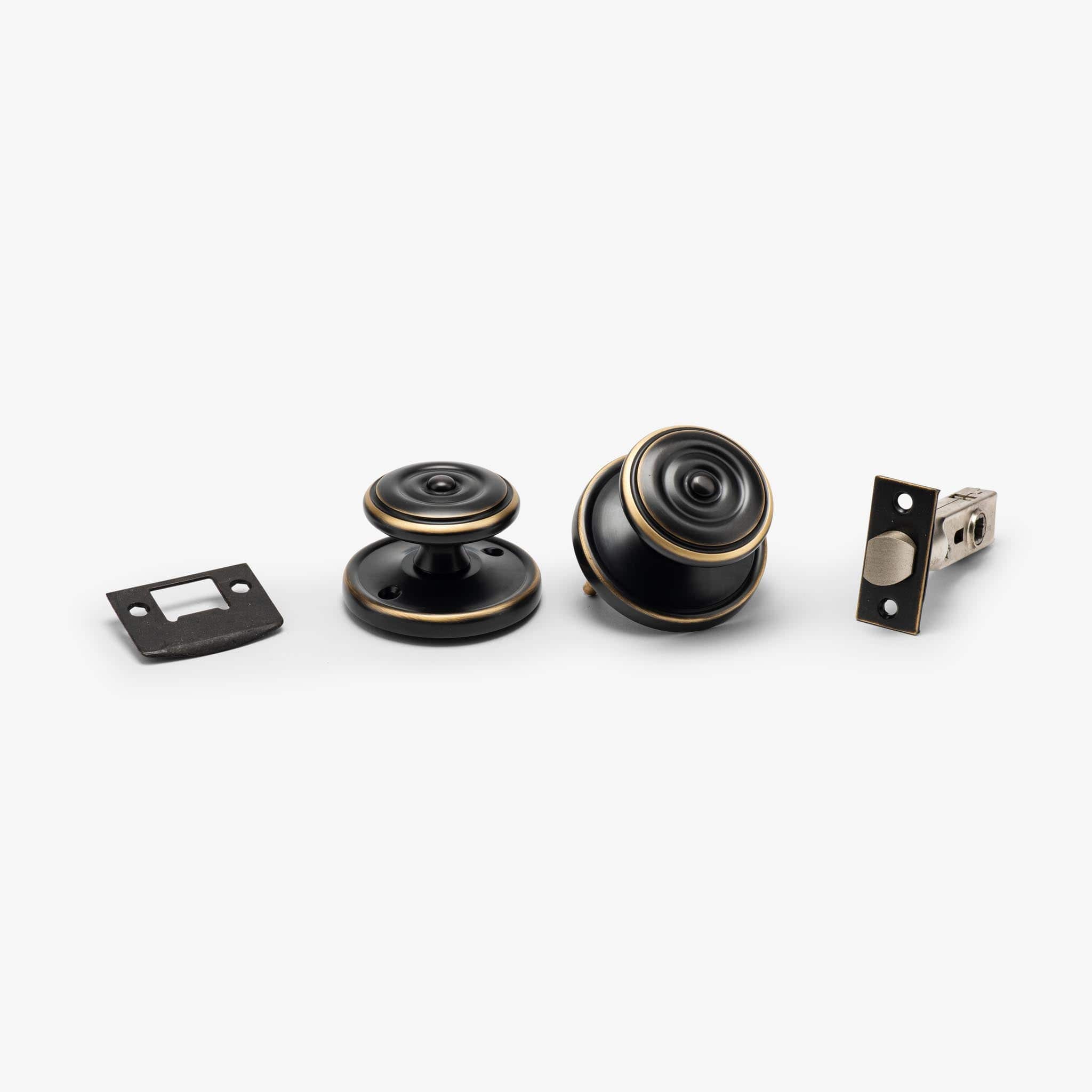 Valencia Rosette Passage Door Knob Set - Oil Rubbed Bronze