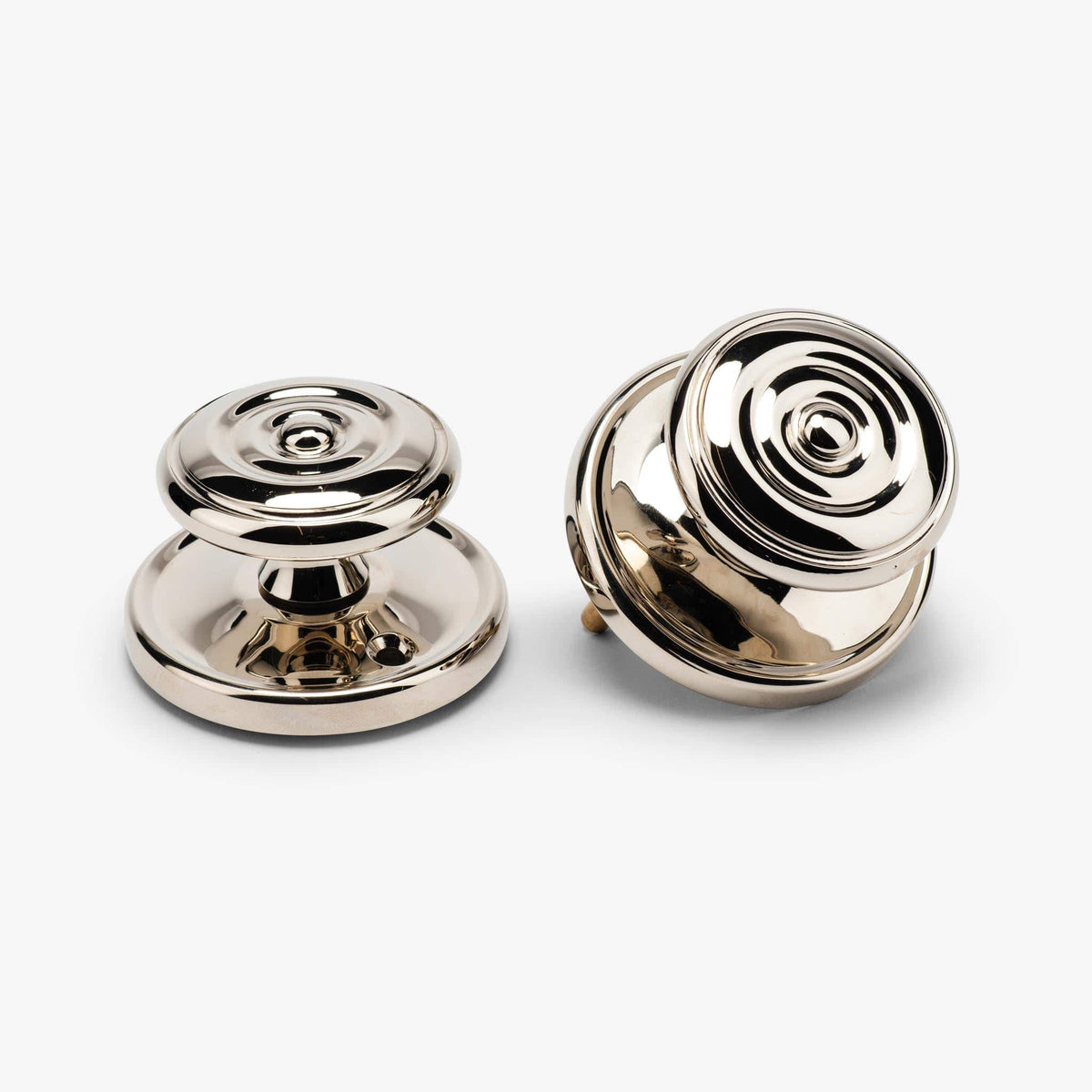 Valencia Rosette Passage Door Knob Set - Polished Nickel