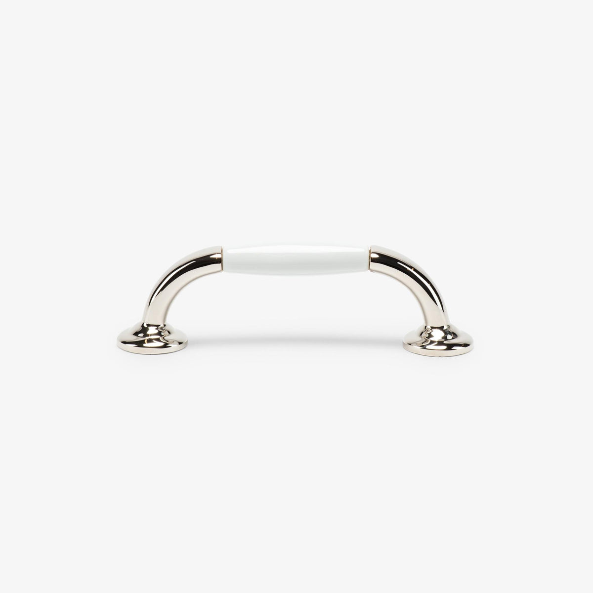 Clementine Porcelain Bar Pull (4" c-c) -   Polished Nickel