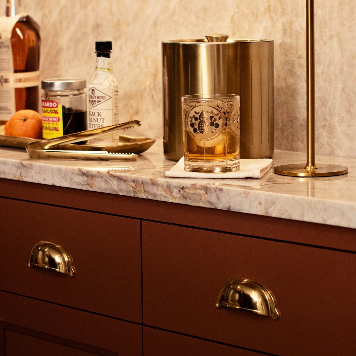 Pixie Bin Pull - Polished Brass#Size_3" c-c