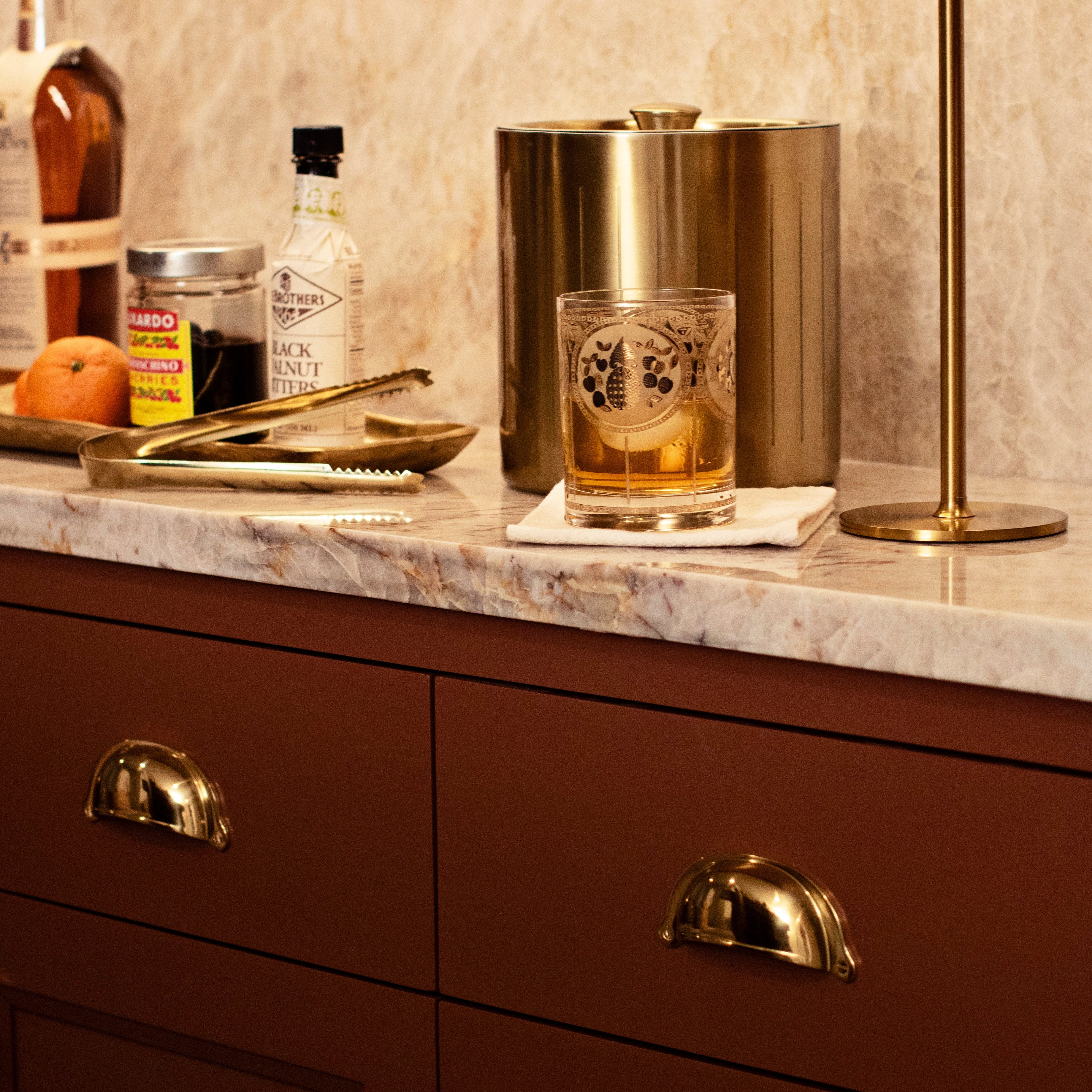 Pixie Bin Pull - Polished Brass#Size_4" c-c