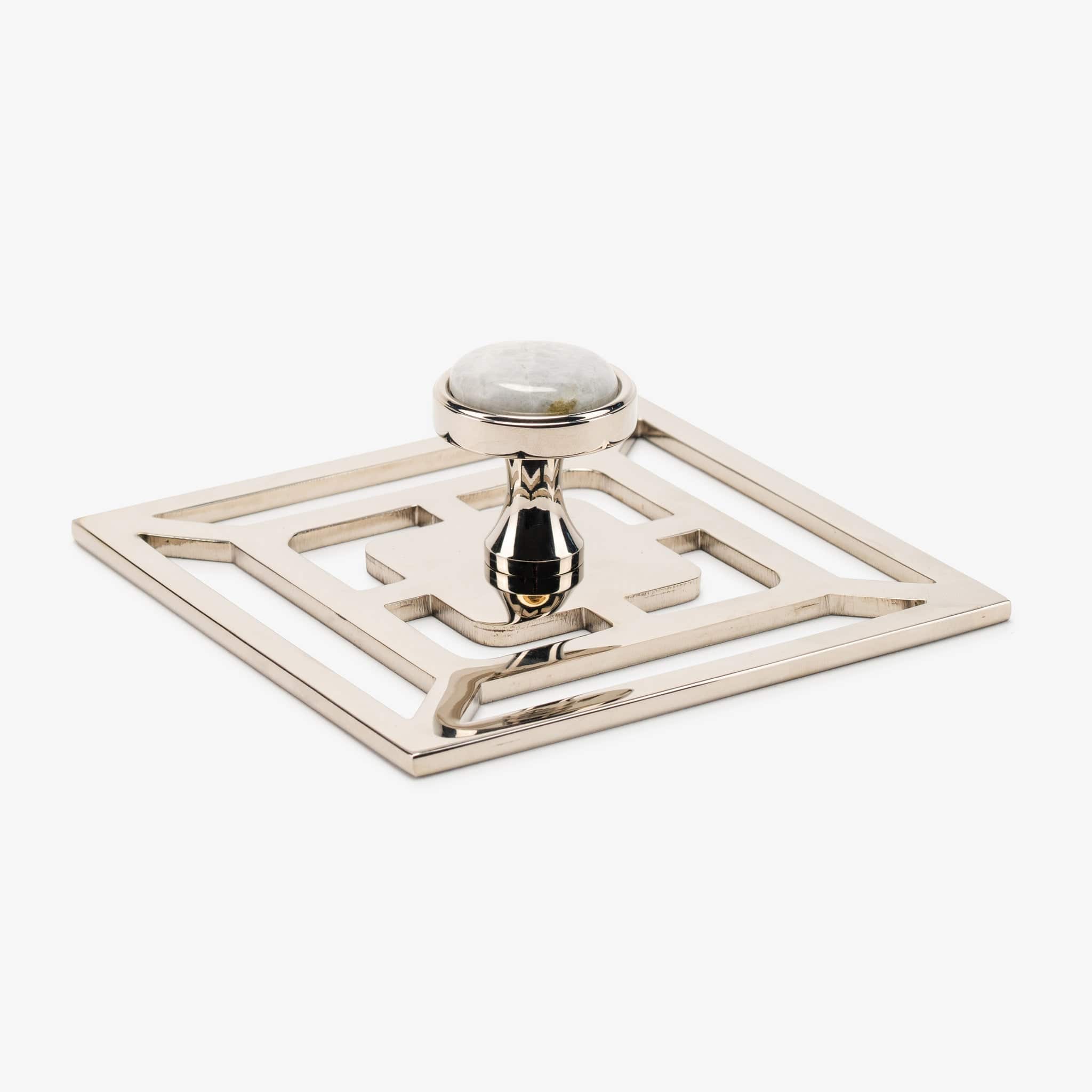 Modern Matter Lane 1.40" Custom Knob w/ Benson 5" Backplate I Modern Matter Hardware Bundled Set
